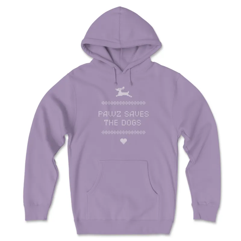 Pawz Saves Dogs - Front Print (Adult Hoodie) sold by PAWZ