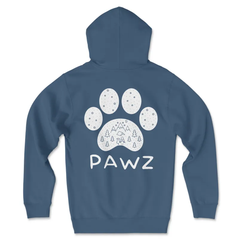 Winter Camping Paw (Adult Hoodie) sold by PAWZ