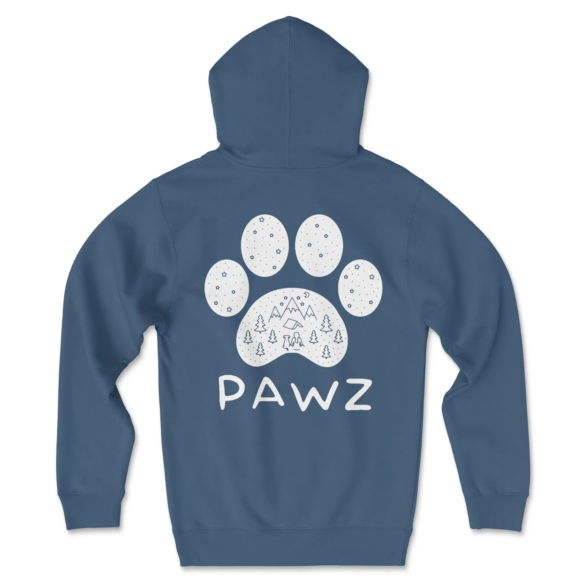 Winter Camping Paw (Adult Hoodie) sold by PAWZ