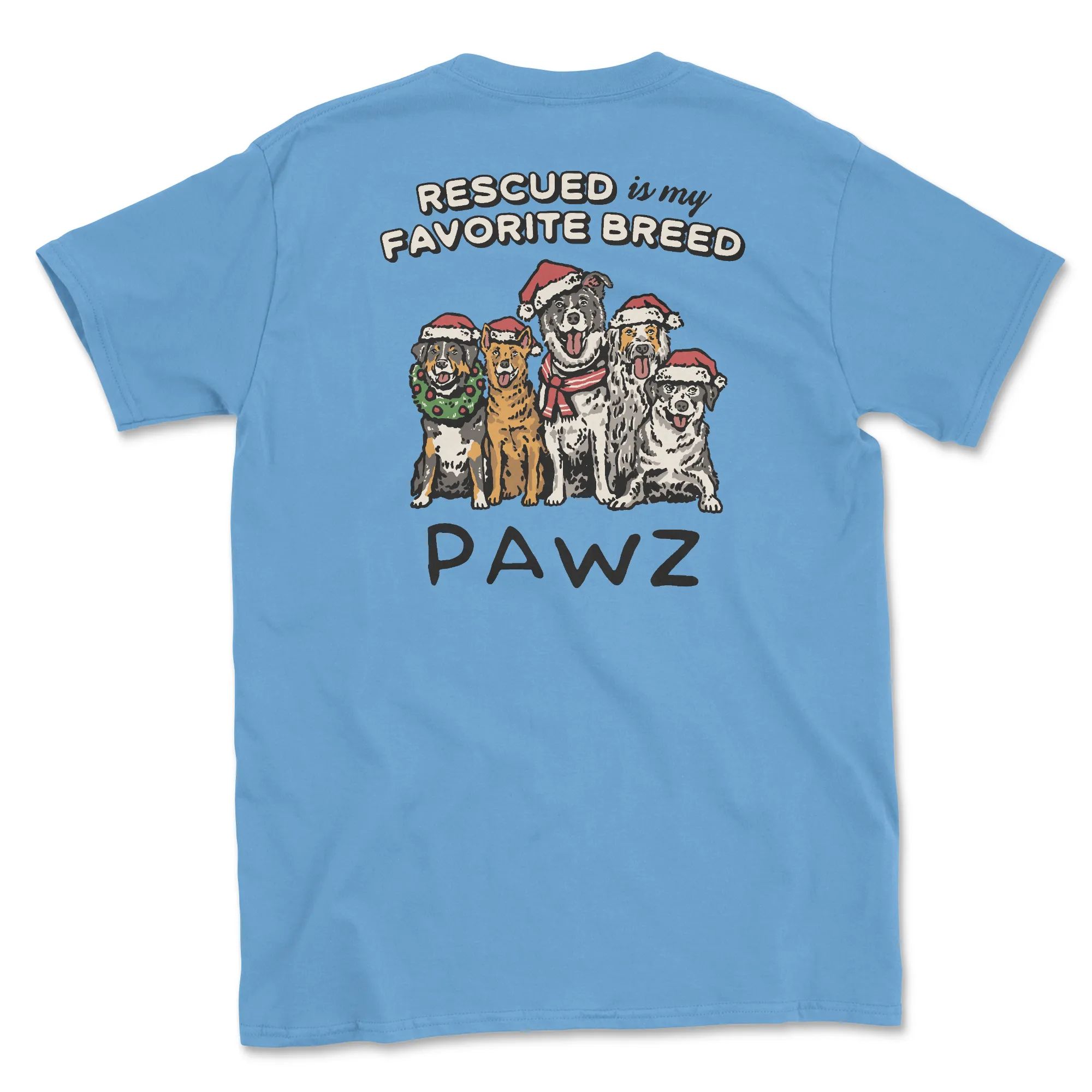 Rescued Breed (Adult Short Sleeve T-Shirt) sold by PAWZ