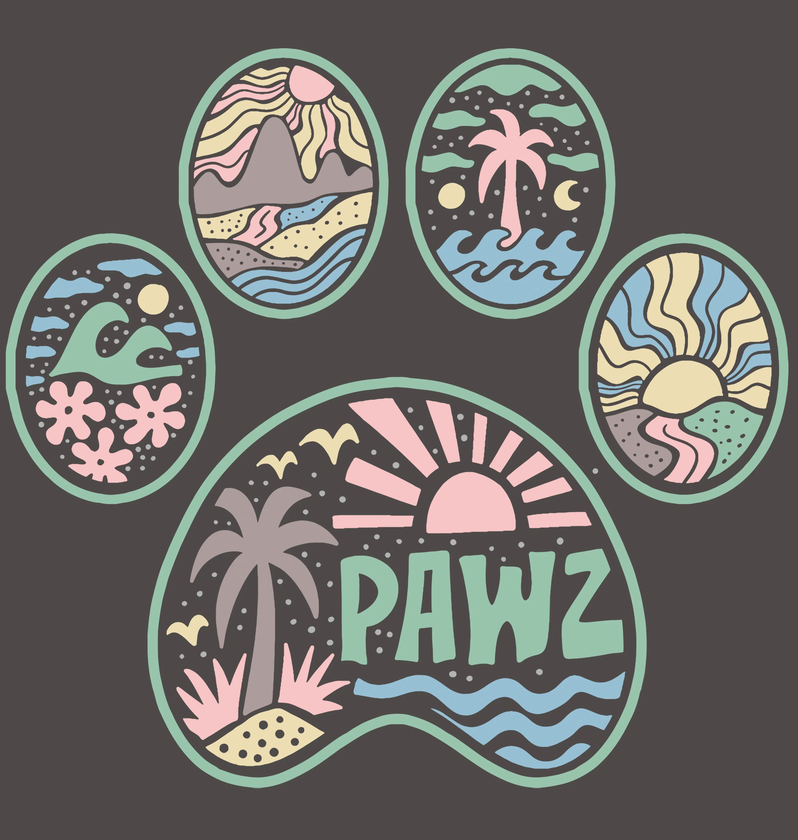 Beach Sunrise (Adult Hoodie) sold by PAWZ product image thumbnail 3