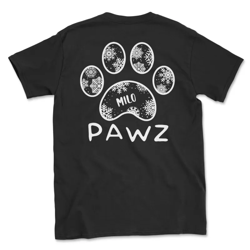 Milo Snowflake (Adult Short Sleeve T-Shirt) sold by PAWZ