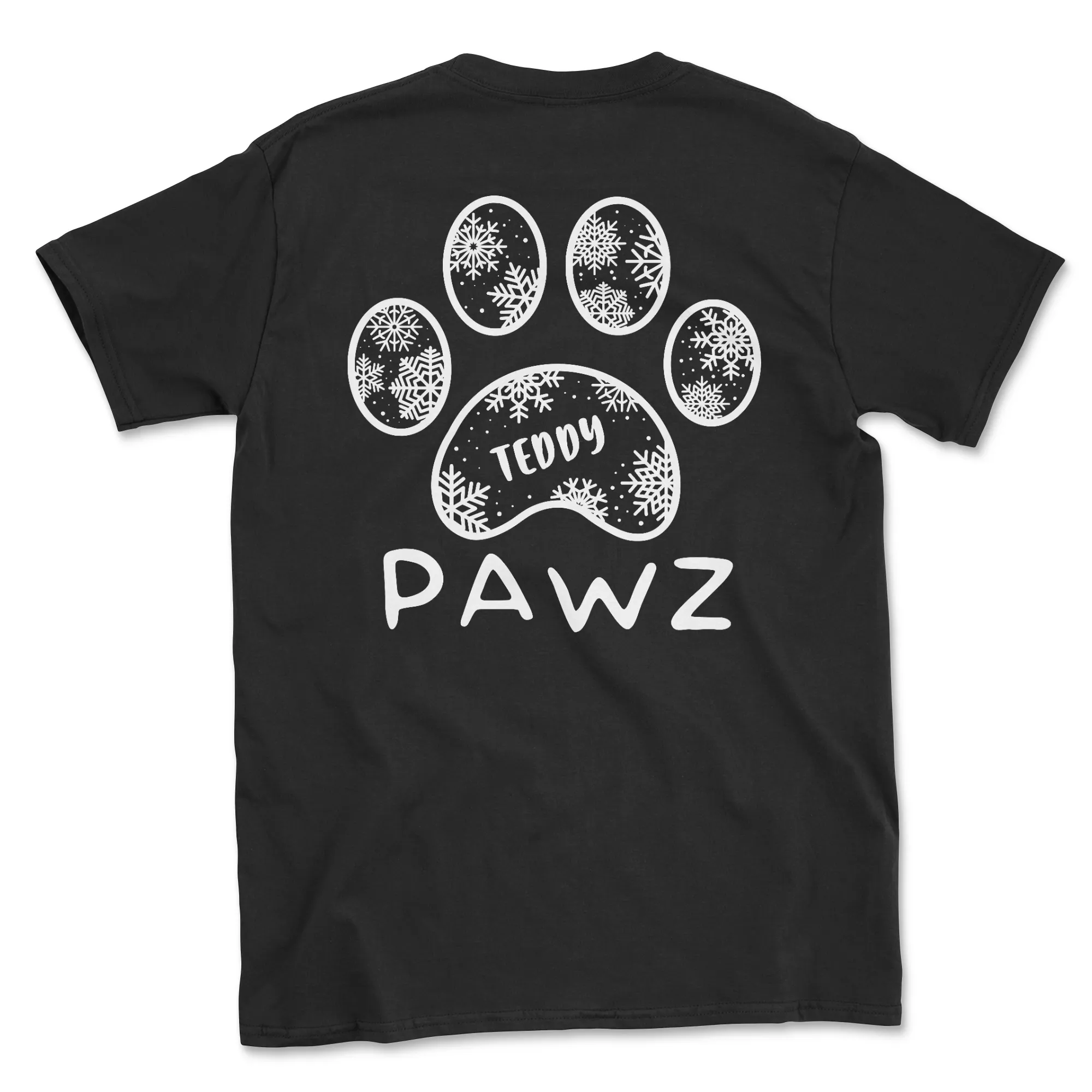 Teddy Snowflake (Adult Short Sleeve T-Shirt) sold by PAWZ