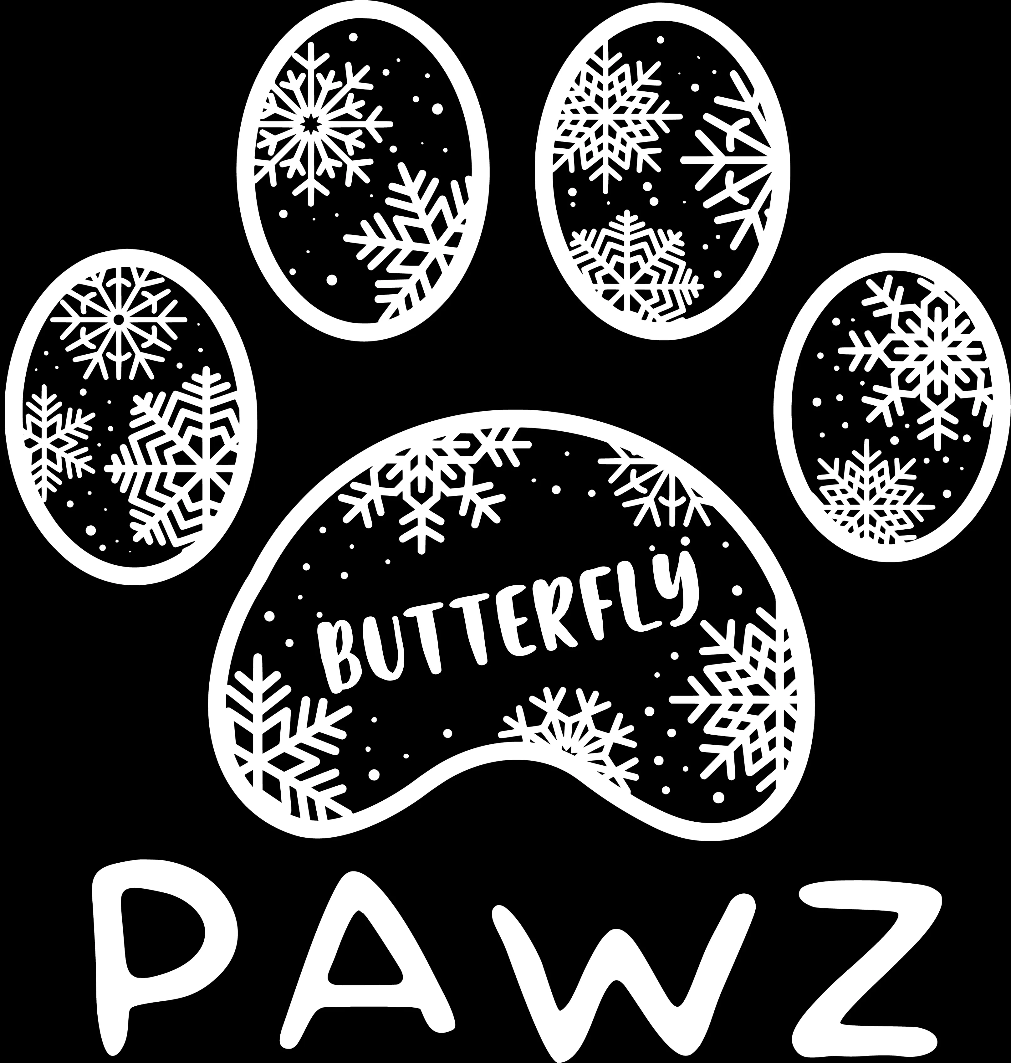 Butterfly Snowflake (Adult Short Sleeve T-Shirt) sold by PAWZ product image thumbnail 3