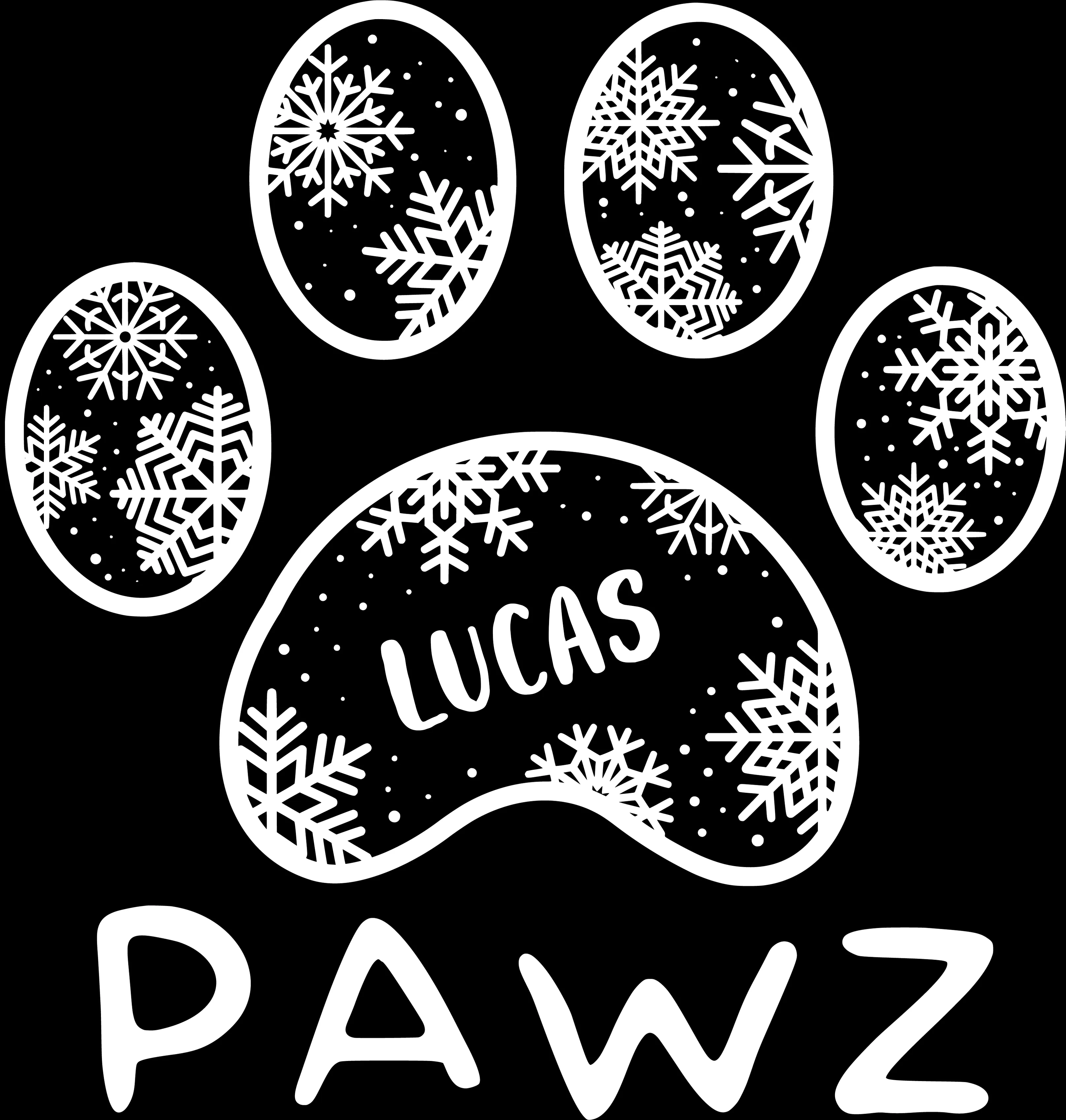 Lucas Snowflake (Adult Hoodie) sold by PAWZ product image thumbnail 3