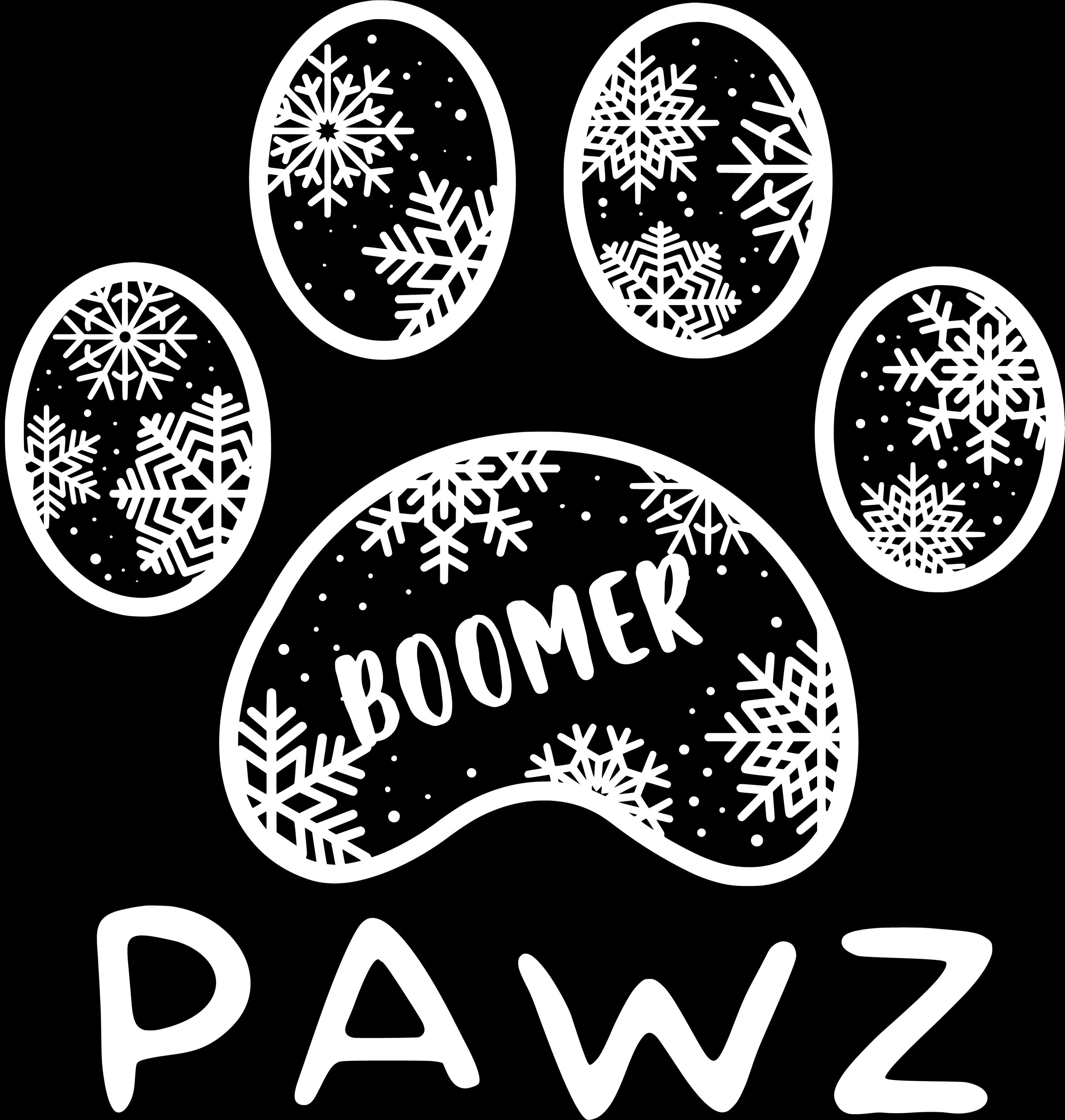 Boomer Snowflake (Adult Hoodie) sold by PAWZ product image thumbnail 3