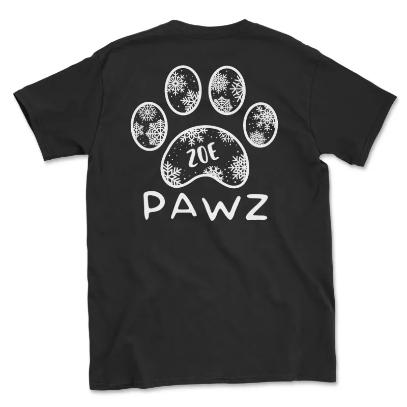 Zoe Snowflake (Adult Short Sleeve T-Shirt) sold by PAWZ