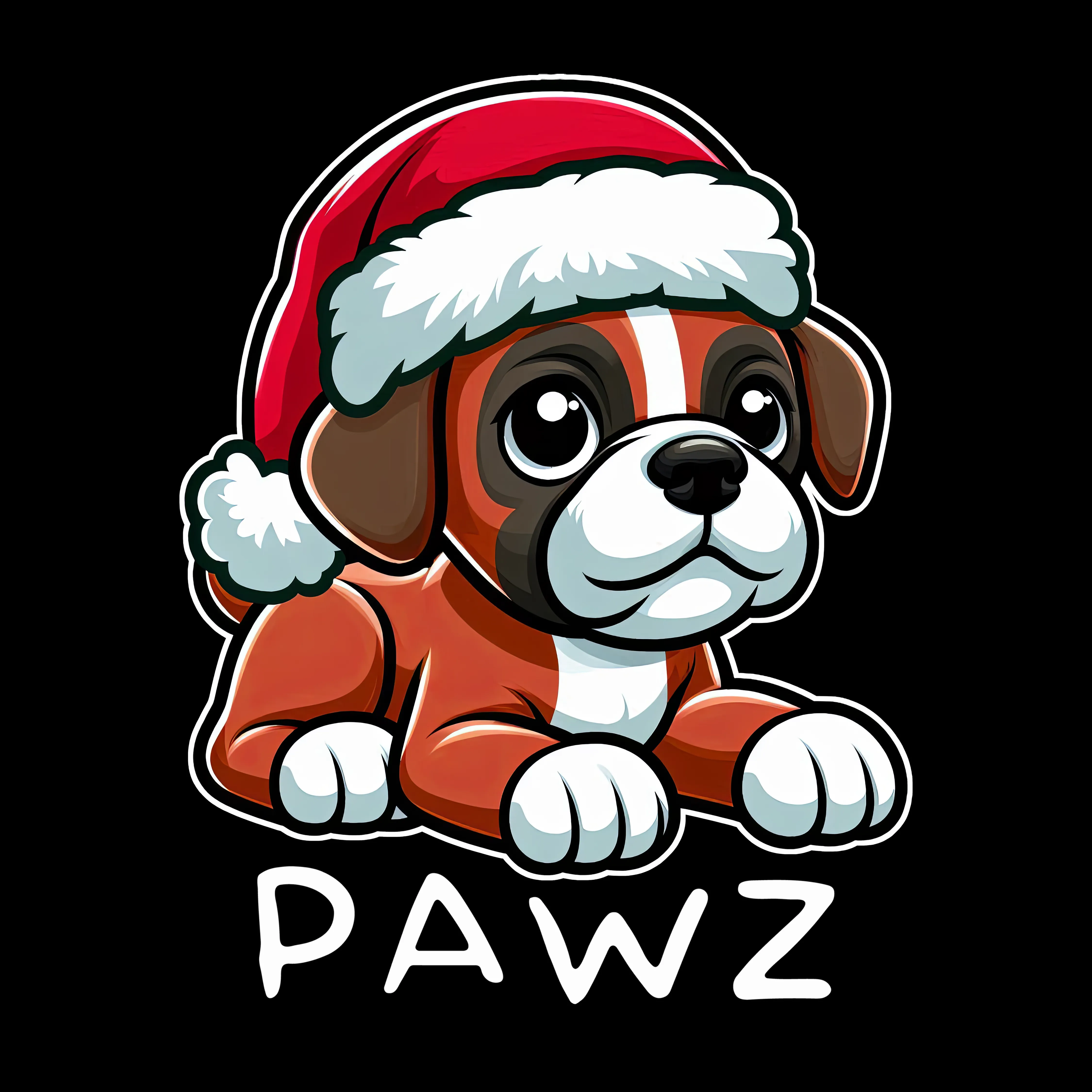 Boxer Christmas (Adult Hoodie) sold by PAWZ product image thumbnail 3