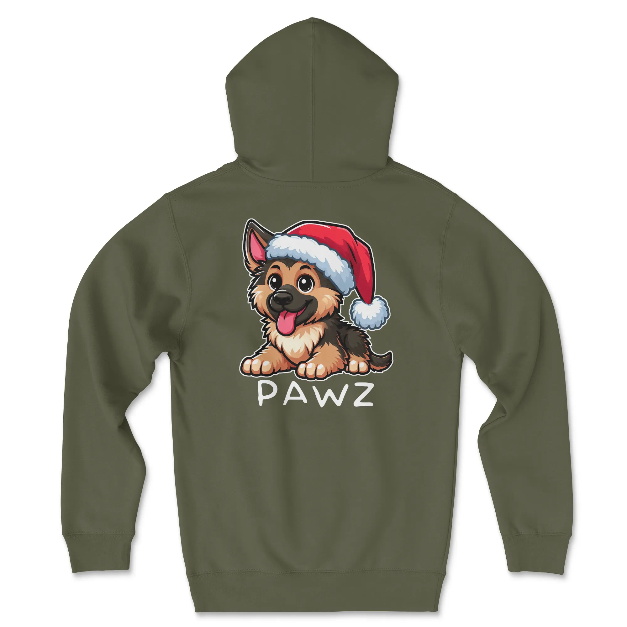 German Shepherd Christmas (Adult Hoodie) sold by PAWZ