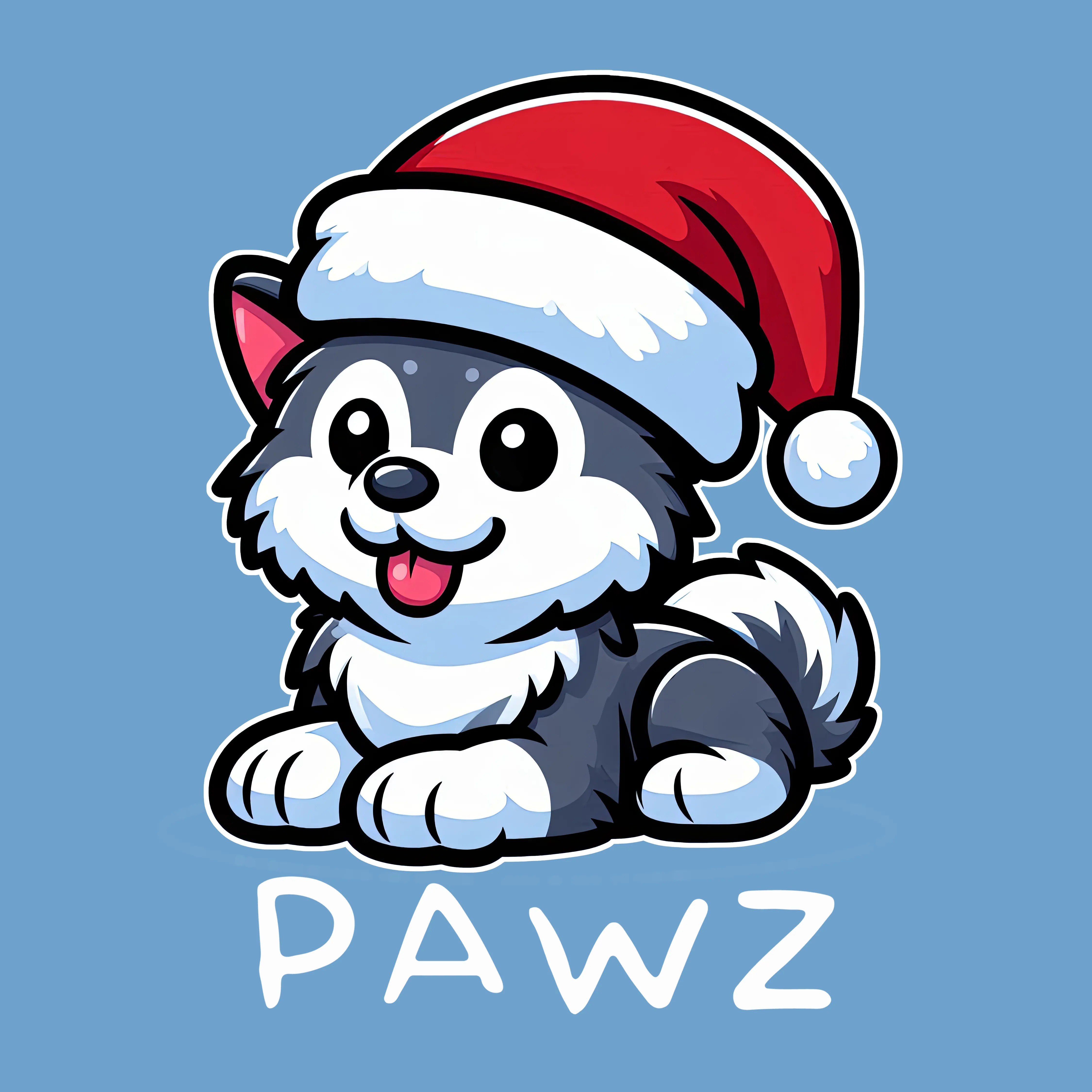 Husky Christmas (Adult Short Sleeve T-Shirt) sold by PAWZ product image thumbnail 3