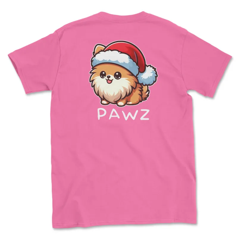 Pomeranian Christmas (Adult Short Sleeve T-Shirt) sold by PAWZ