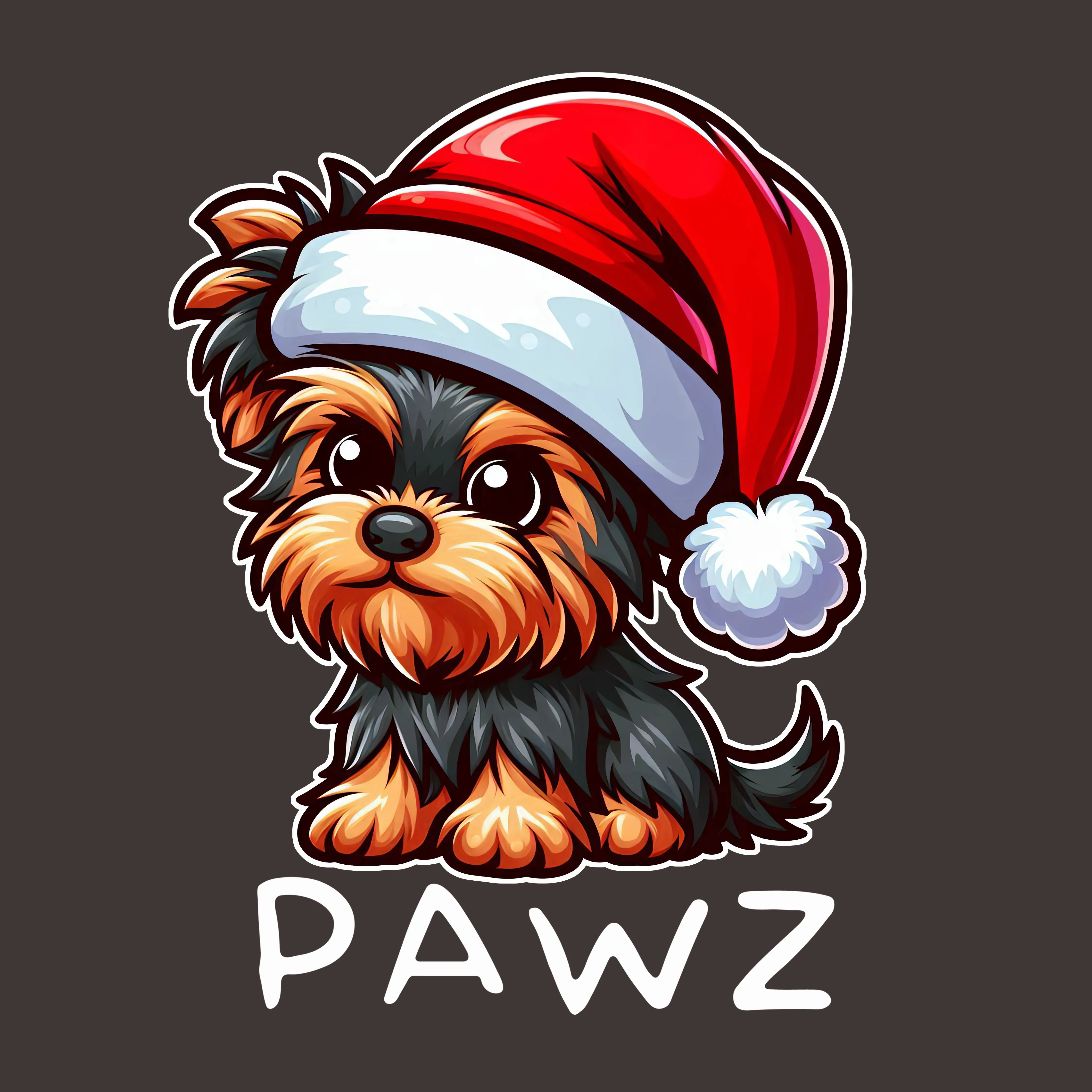 Yorkie Christmas (Adult Hoodie) sold by PAWZ product image thumbnail 3
