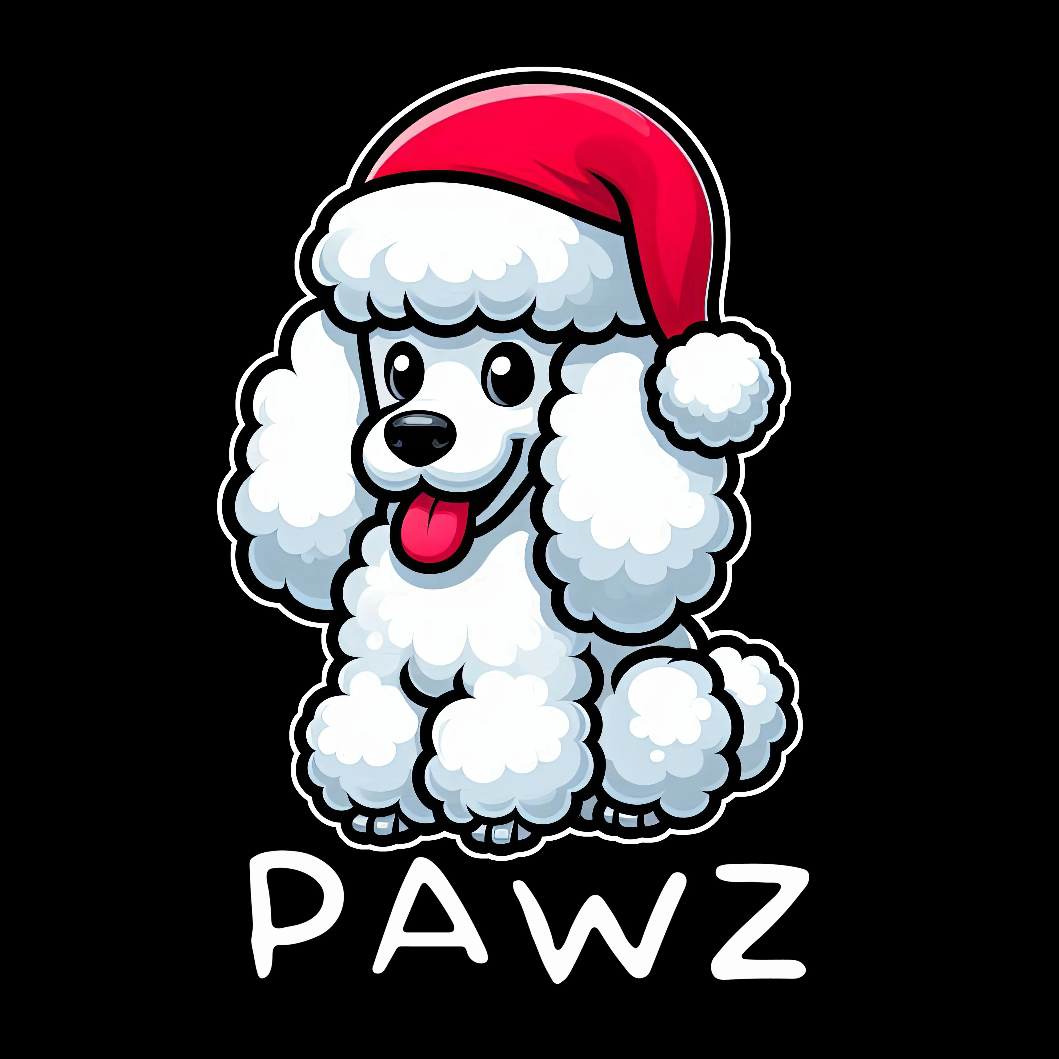 Poodle Christmas (Adult Short Sleeve T-Shirt) sold by PAWZ product image thumbnail 3