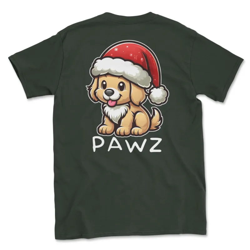 Golden Retriever Christmas (Adult Short Sleeve T-Shirt) sold by PAWZ