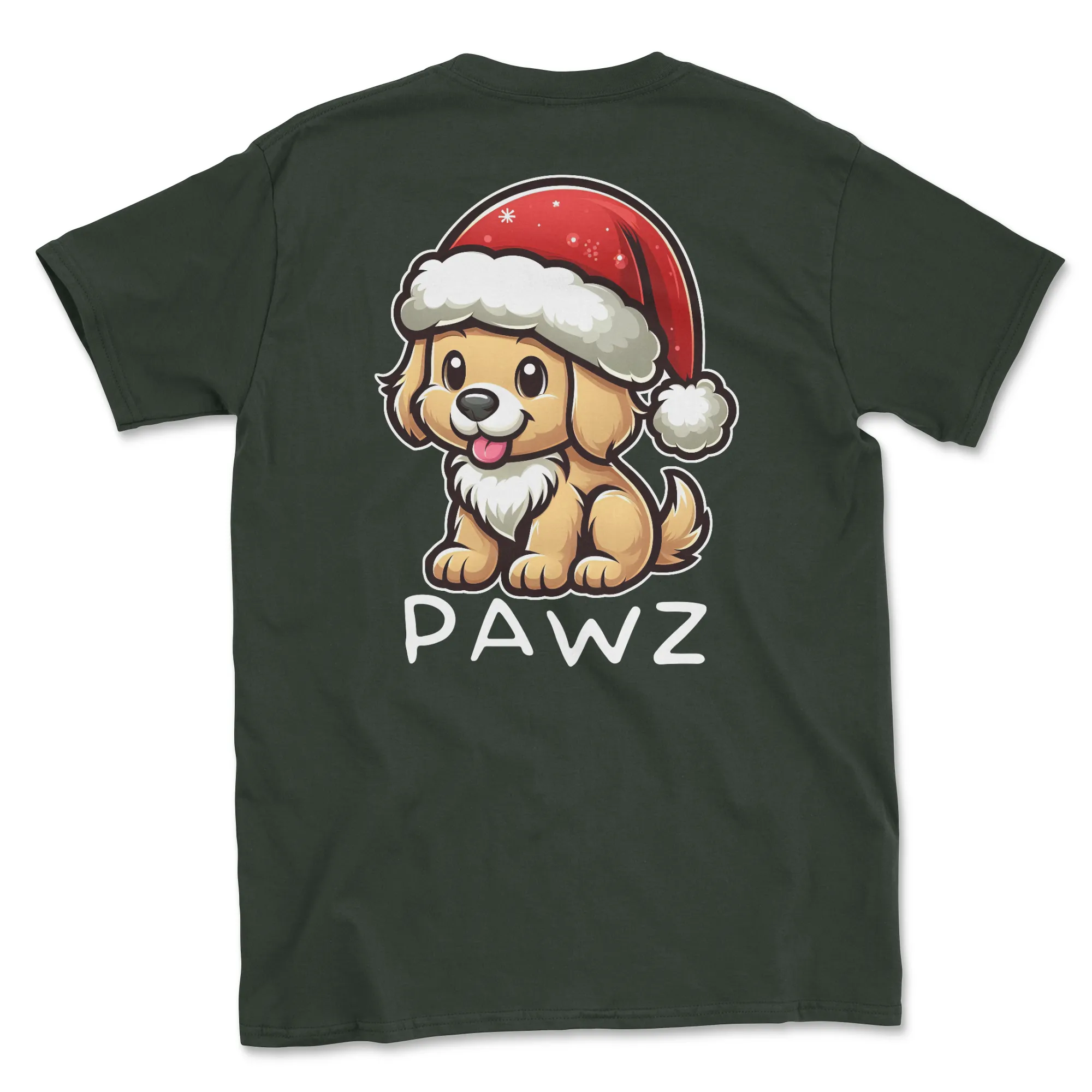 Golden Retriever Christmas (Adult Short Sleeve T-Shirt) sold by PAWZ