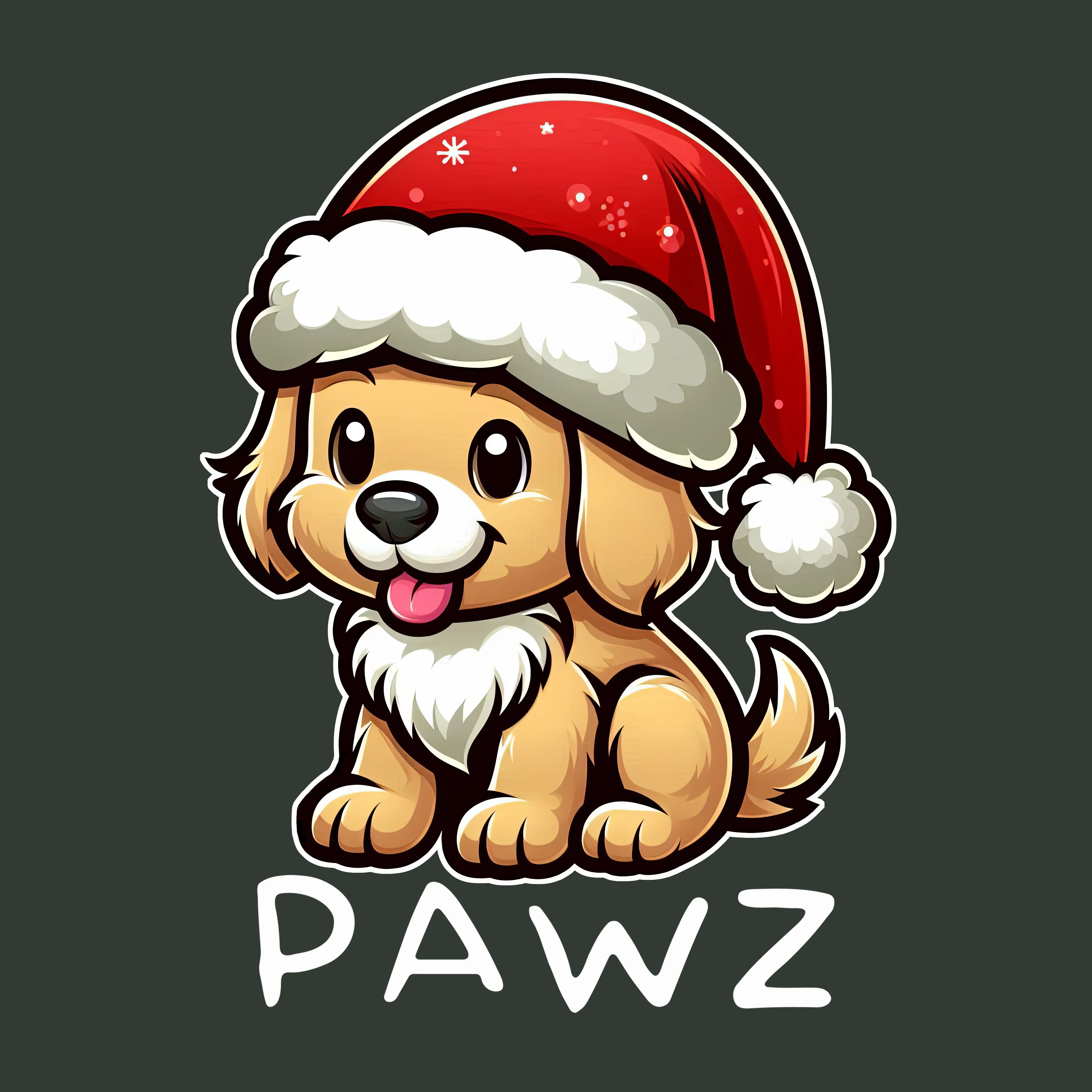 Golden Retriever Christmas (Adult Short Sleeve T-Shirt) sold by PAWZ product image thumbnail 3