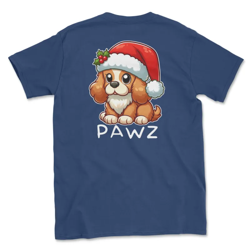 Cocker Spaniel Christmas (Adult Short Sleeve T-Shirt) sold by PAWZ