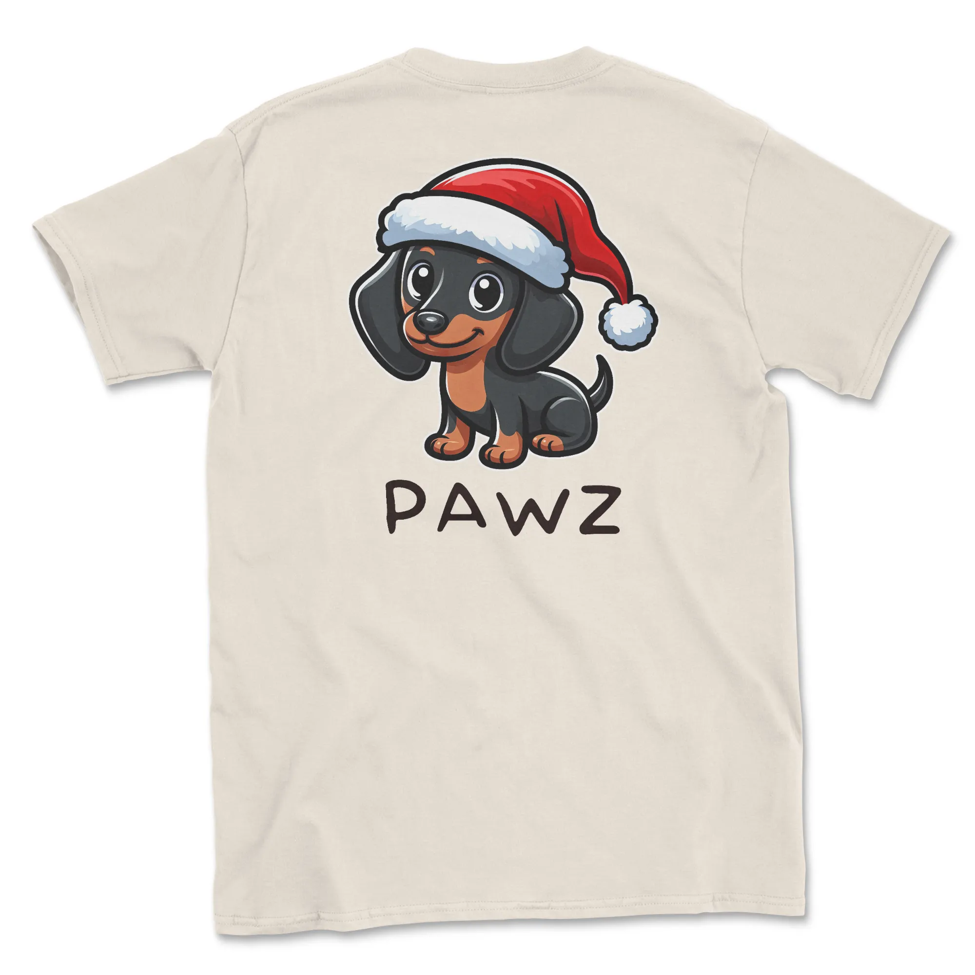 Dachshund Christmas (Adult Short Sleeve T-Shirt) sold by PAWZ