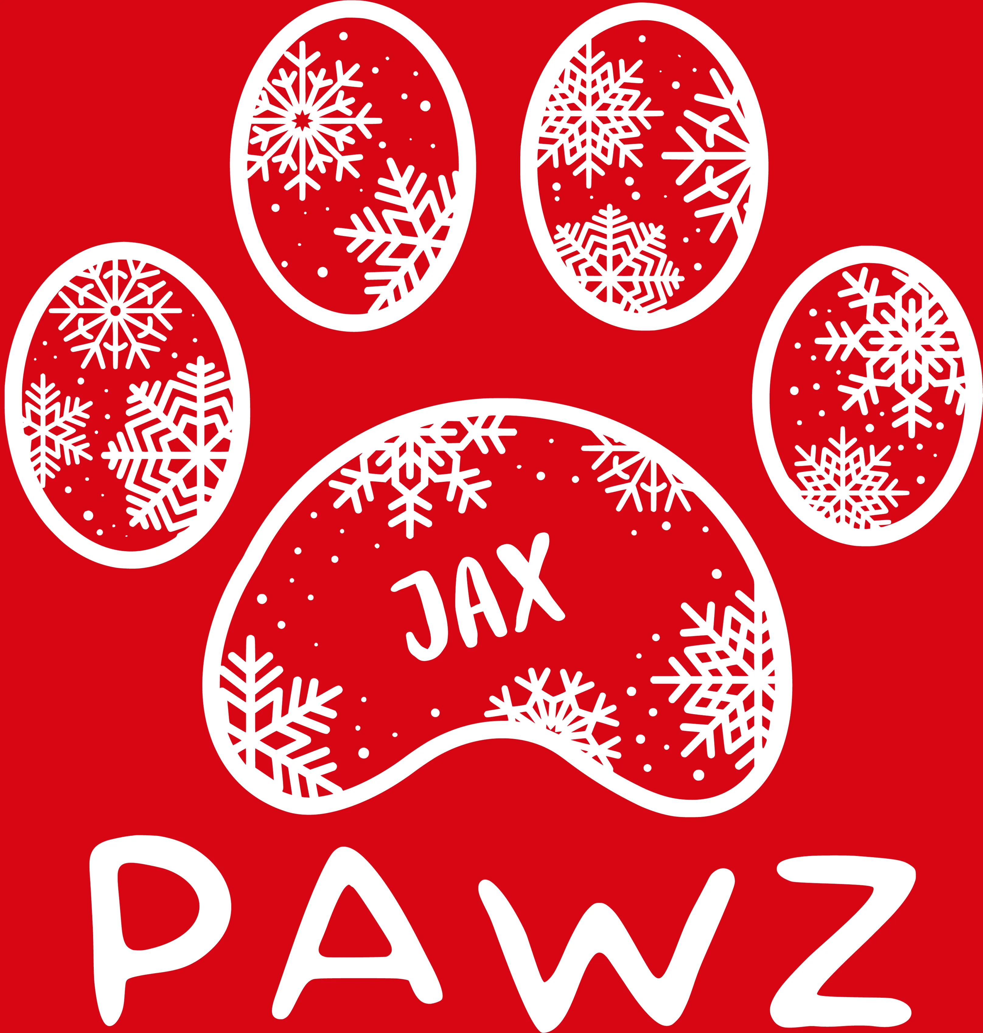 Jax Snowflake (Adult Hoodie) sold by PAWZ product image thumbnail 3