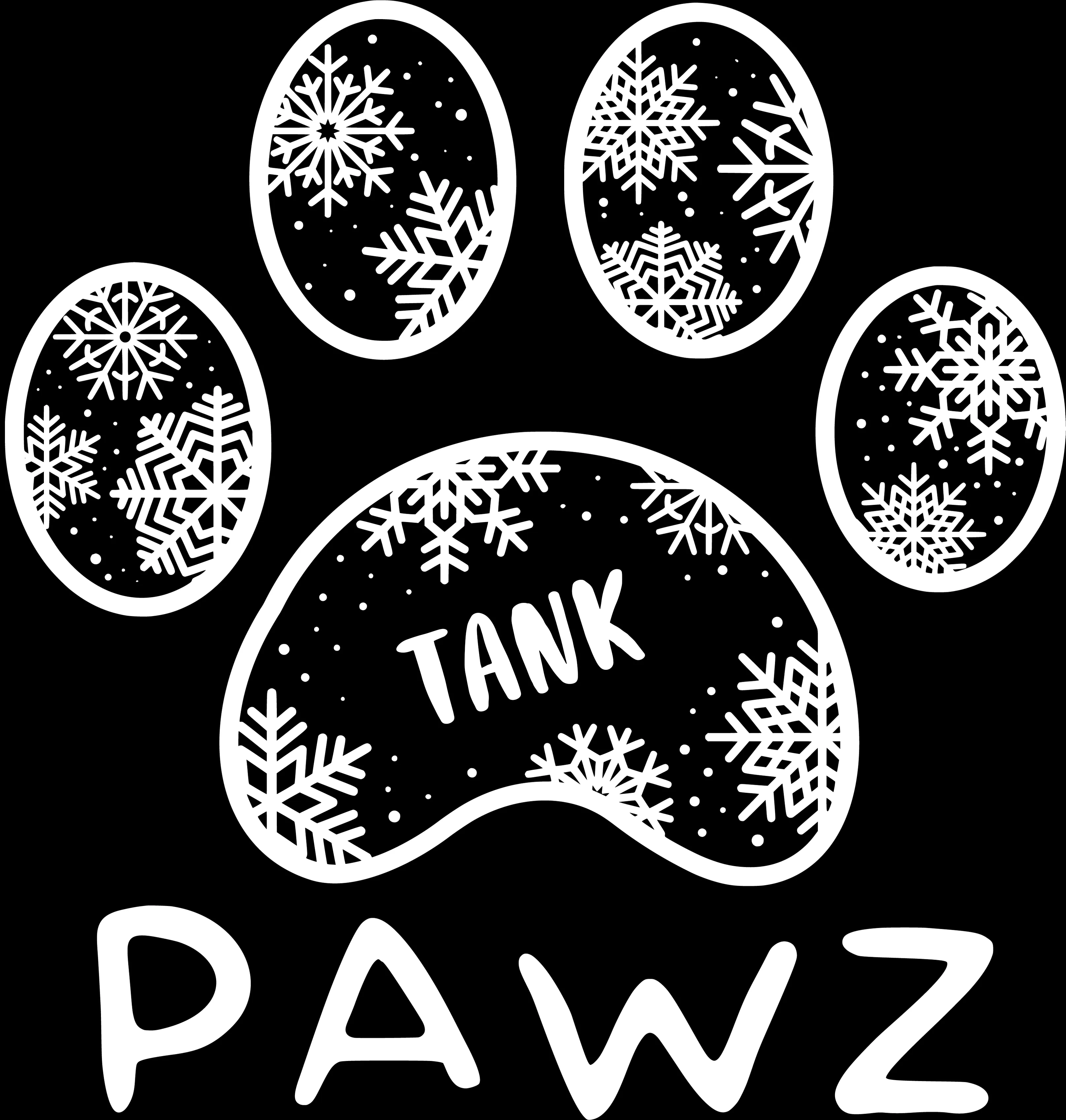 Tank Snowflake (Adult Hoodie) sold by PAWZ product image thumbnail 3
