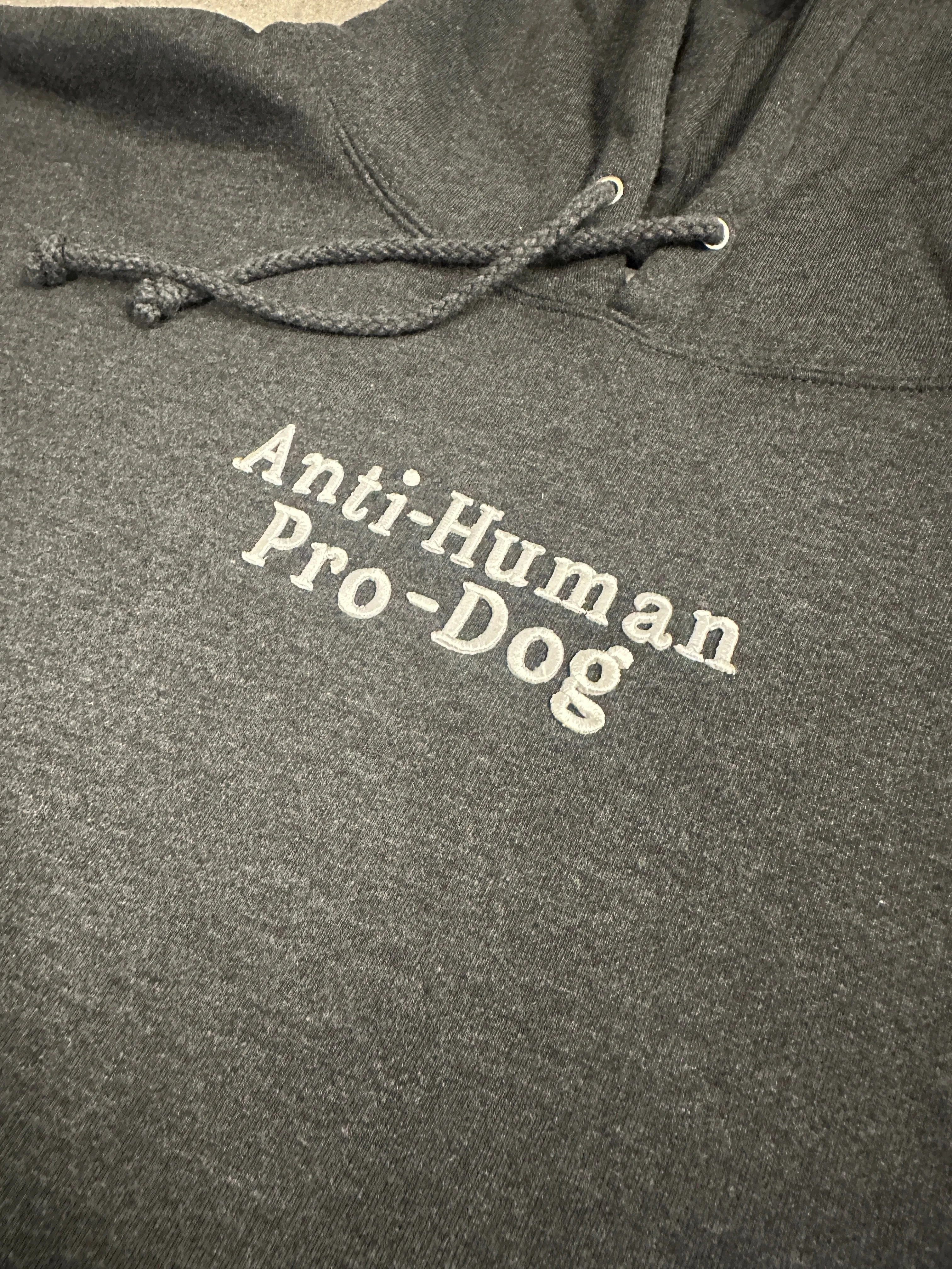 Anti-Human Pro-Dog (Adult Hoodie) (Embroidered Text) (Limited Edition) sold by PAWZ product image thumbnail 4