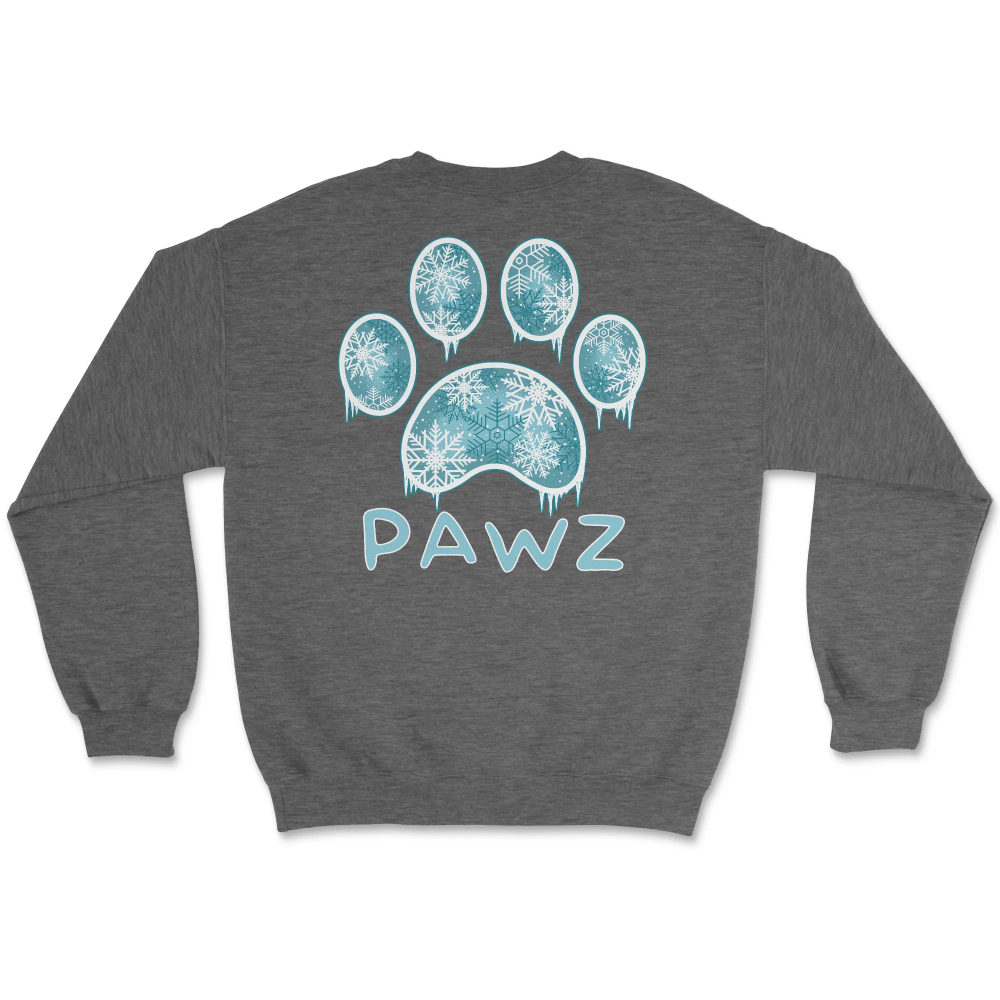 Snowflake Paw (Adult Crewneck) sold by PAWZ