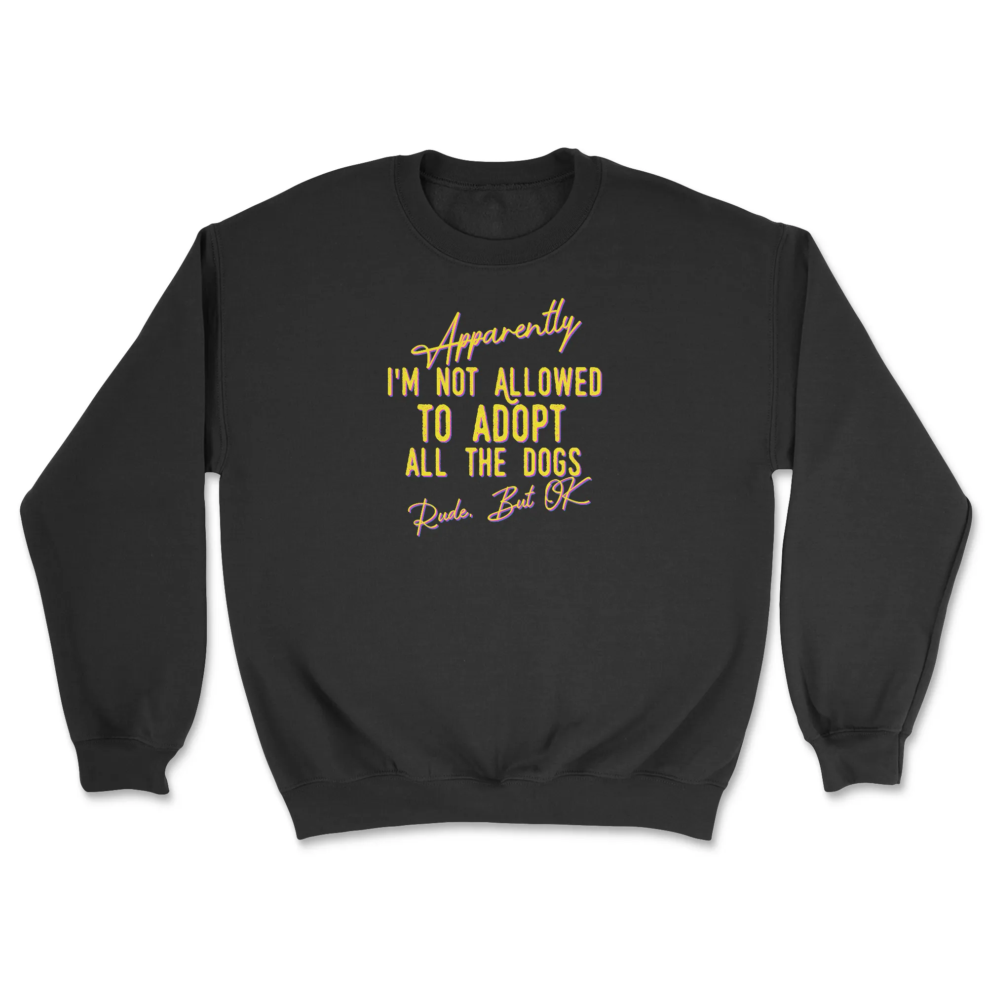 Apparently - Front Print (Adult Crewneck) sold by PAWZ