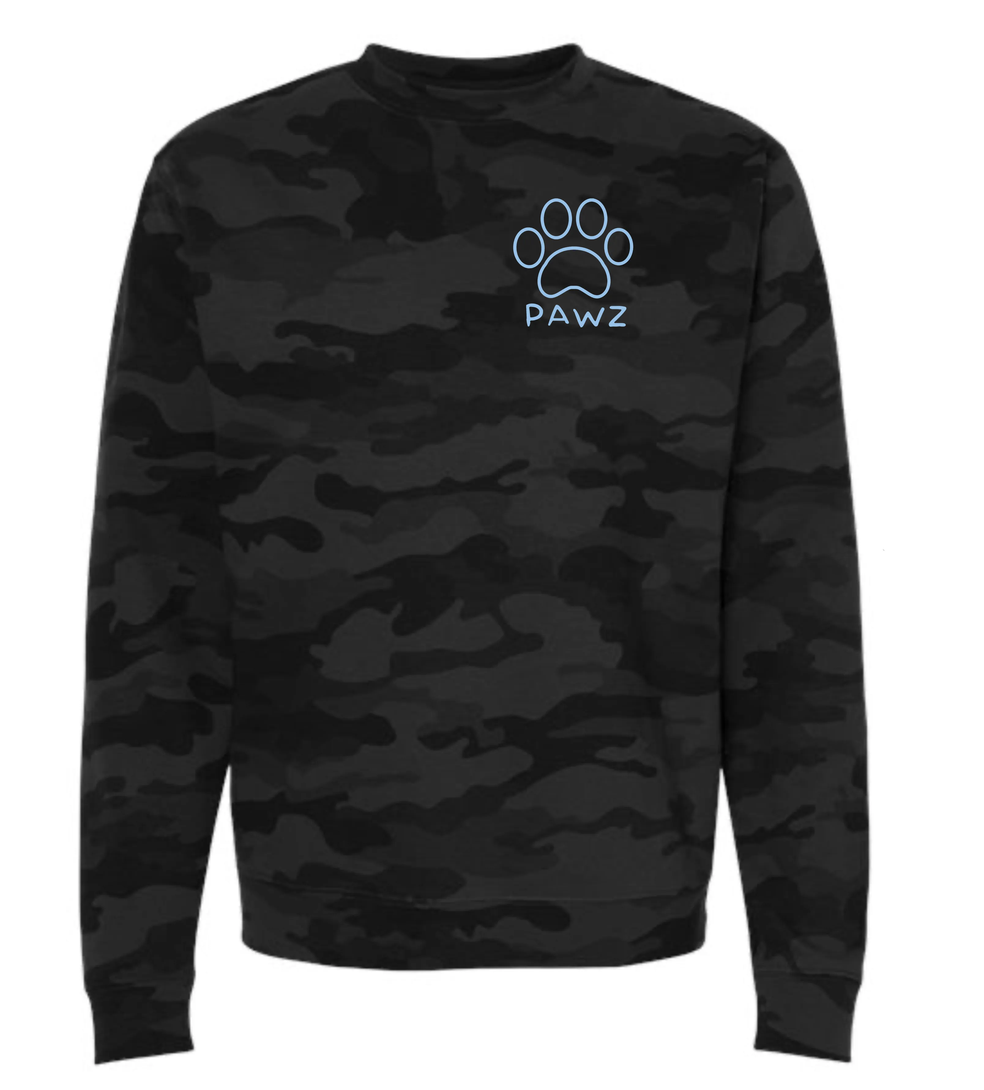 Dark Camo Outline (Adult Crewneck) sold by PAWZ product image thumbnail 2