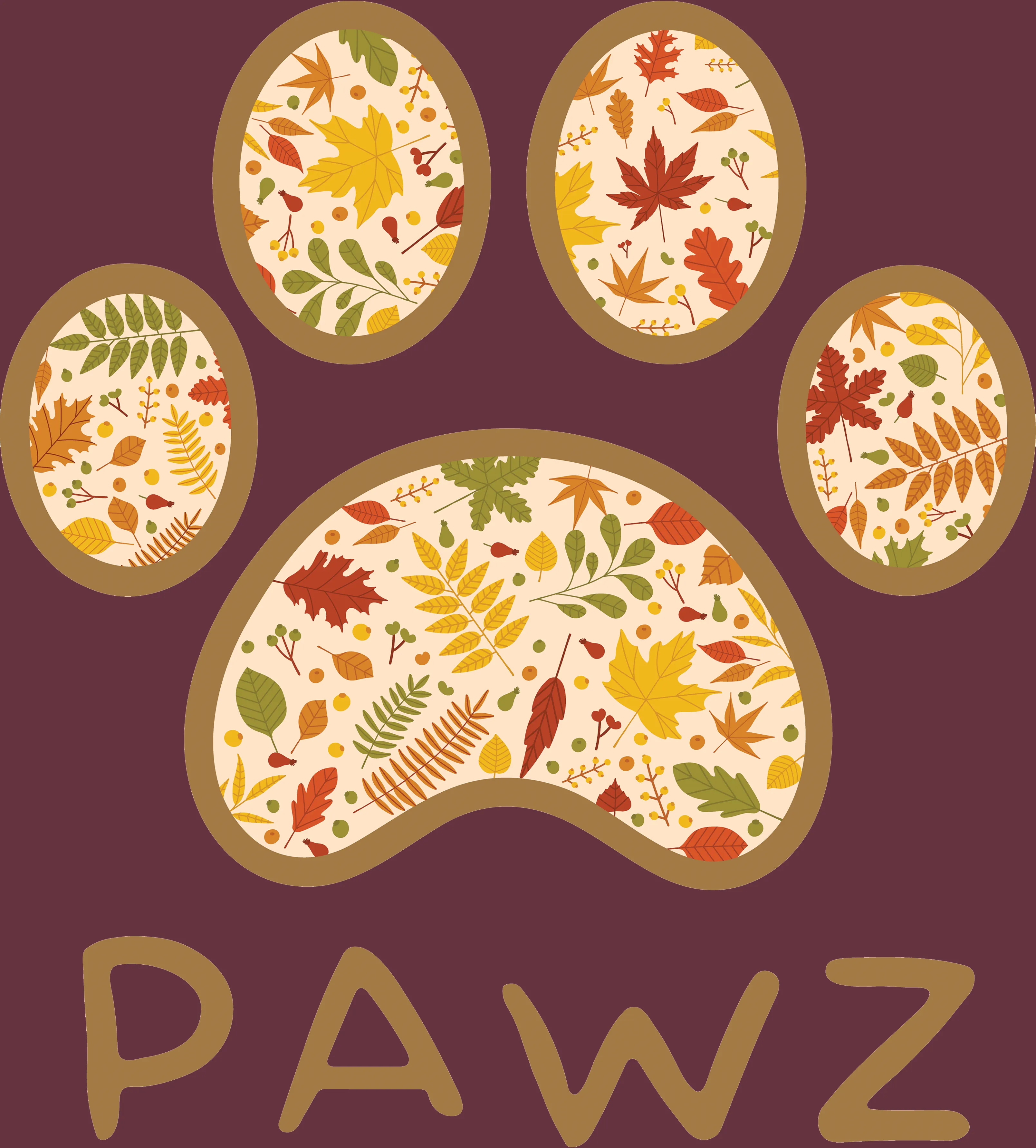 Autumn Leaves (Adult Crewneck) sold by PAWZ product image thumbnail 3