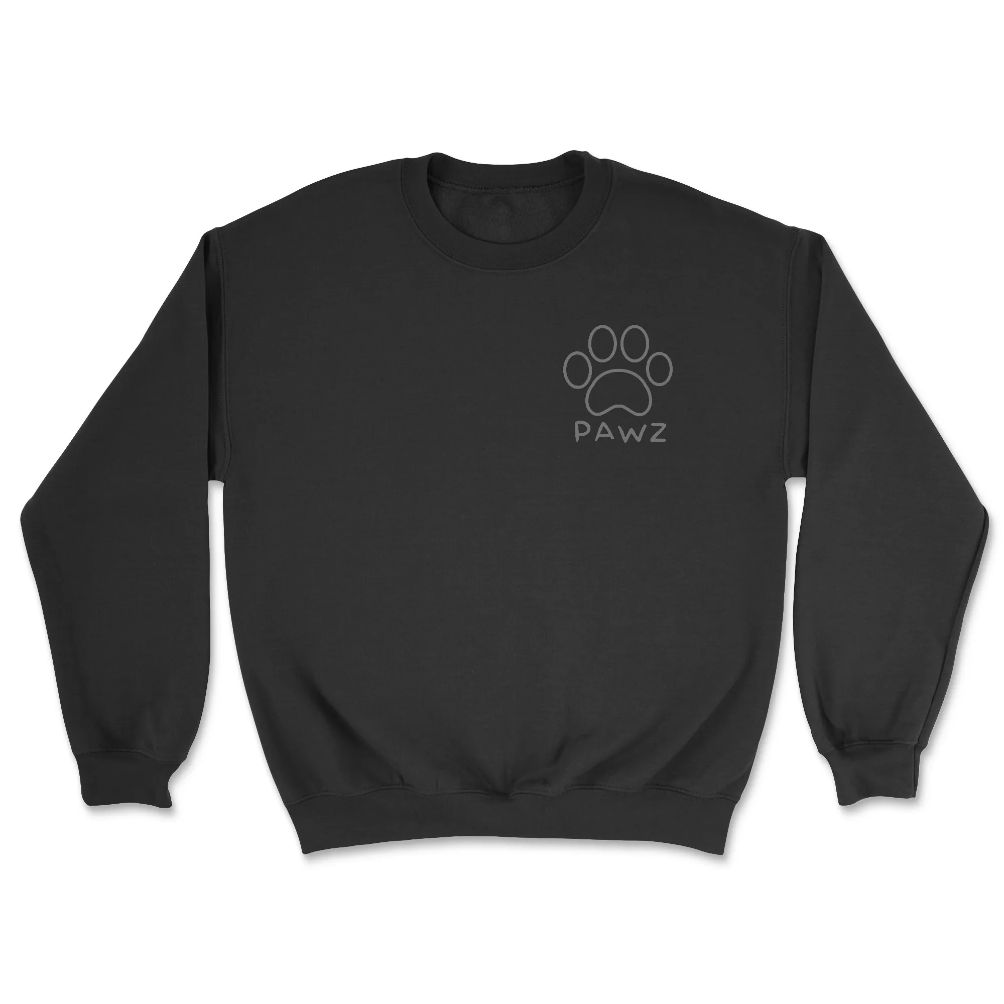 B/W Vertical Paw (Adult Crewneck) sold by PAWZ product image thumbnail 2