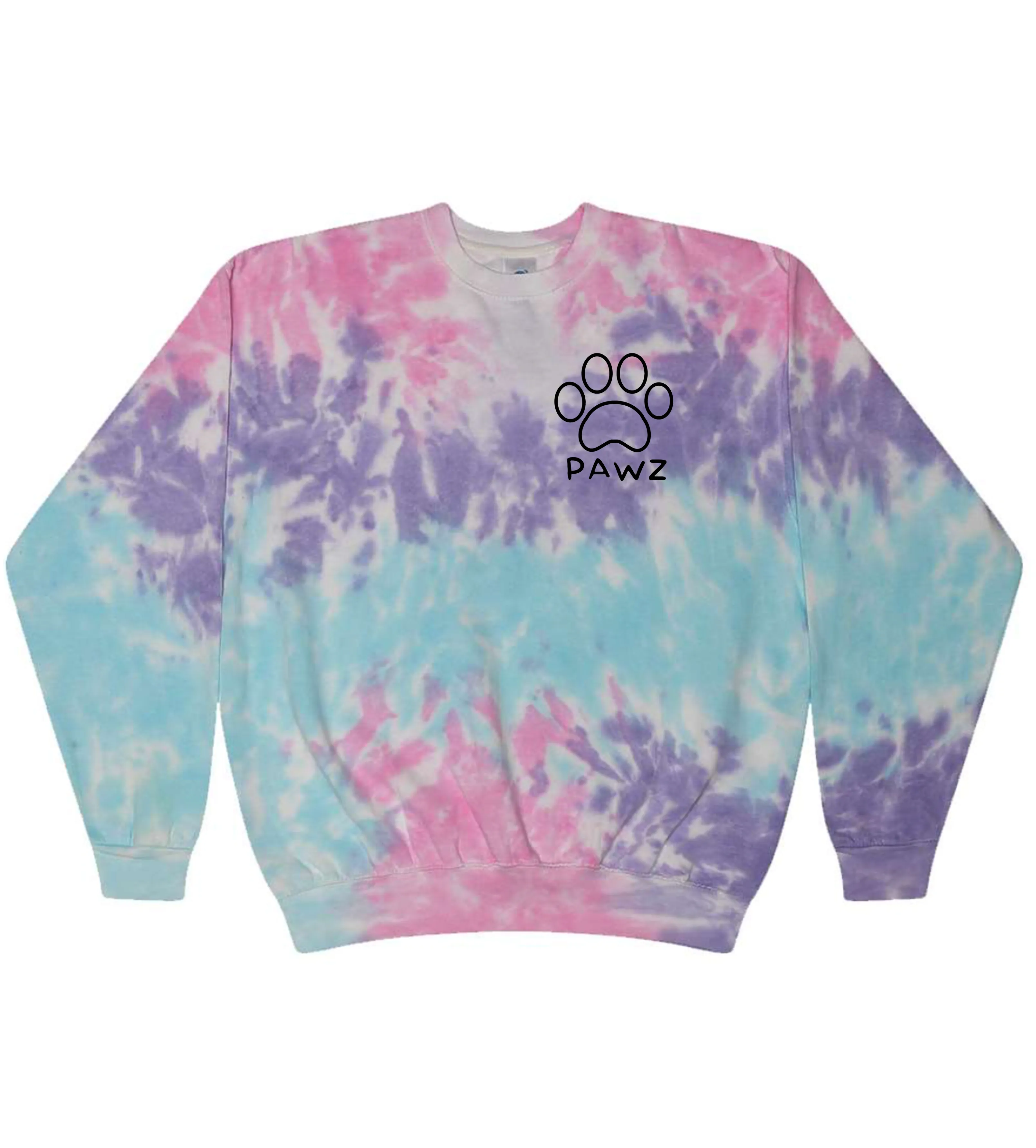Cotton Candy Outline (Adult Crewneck) sold by PAWZ product image thumbnail 2