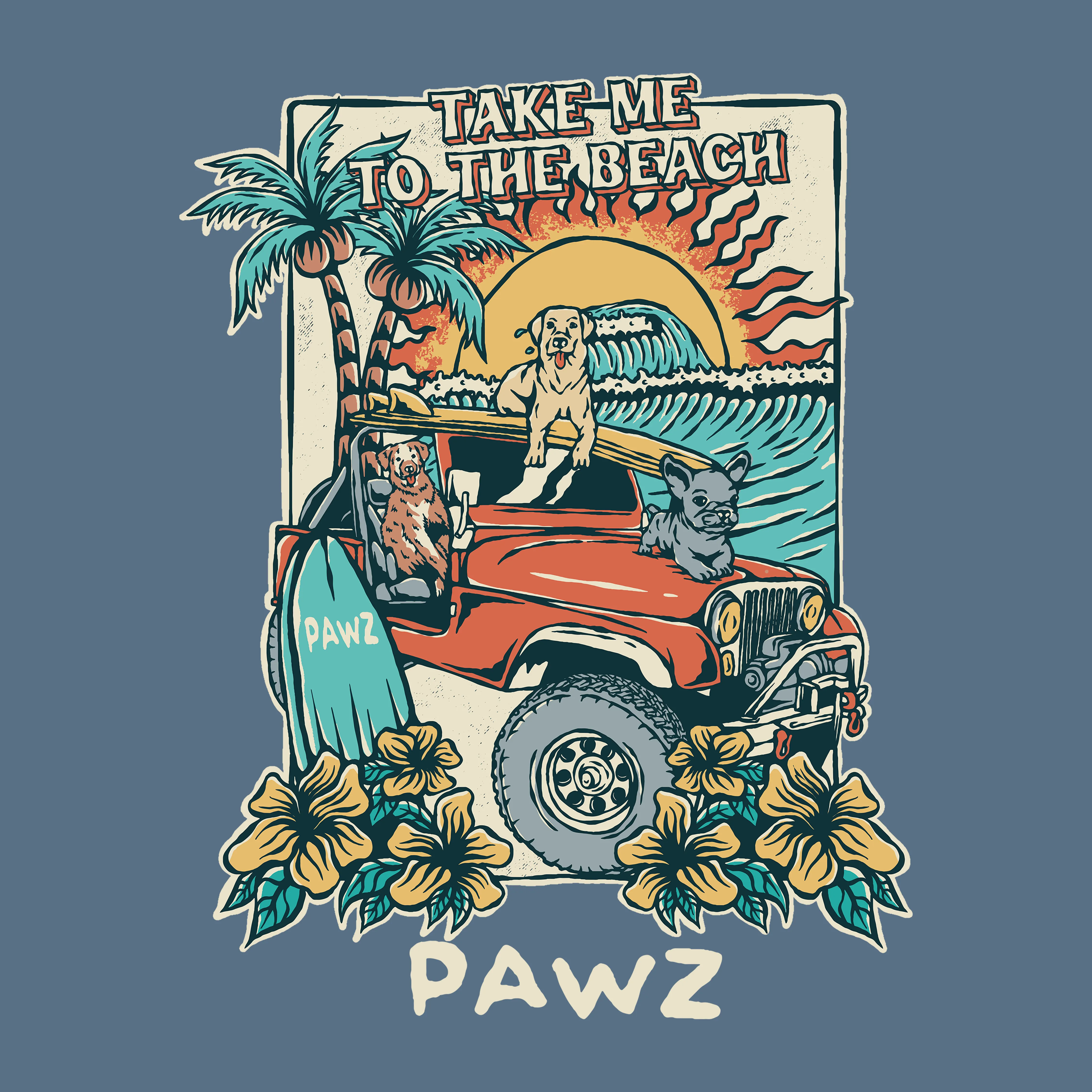 4x4 (Adult Crewneck) sold by PAWZ product image thumbnail 3