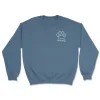 Blue Tie Dye Paw (Adult Crewneck) sold by PAWZ
