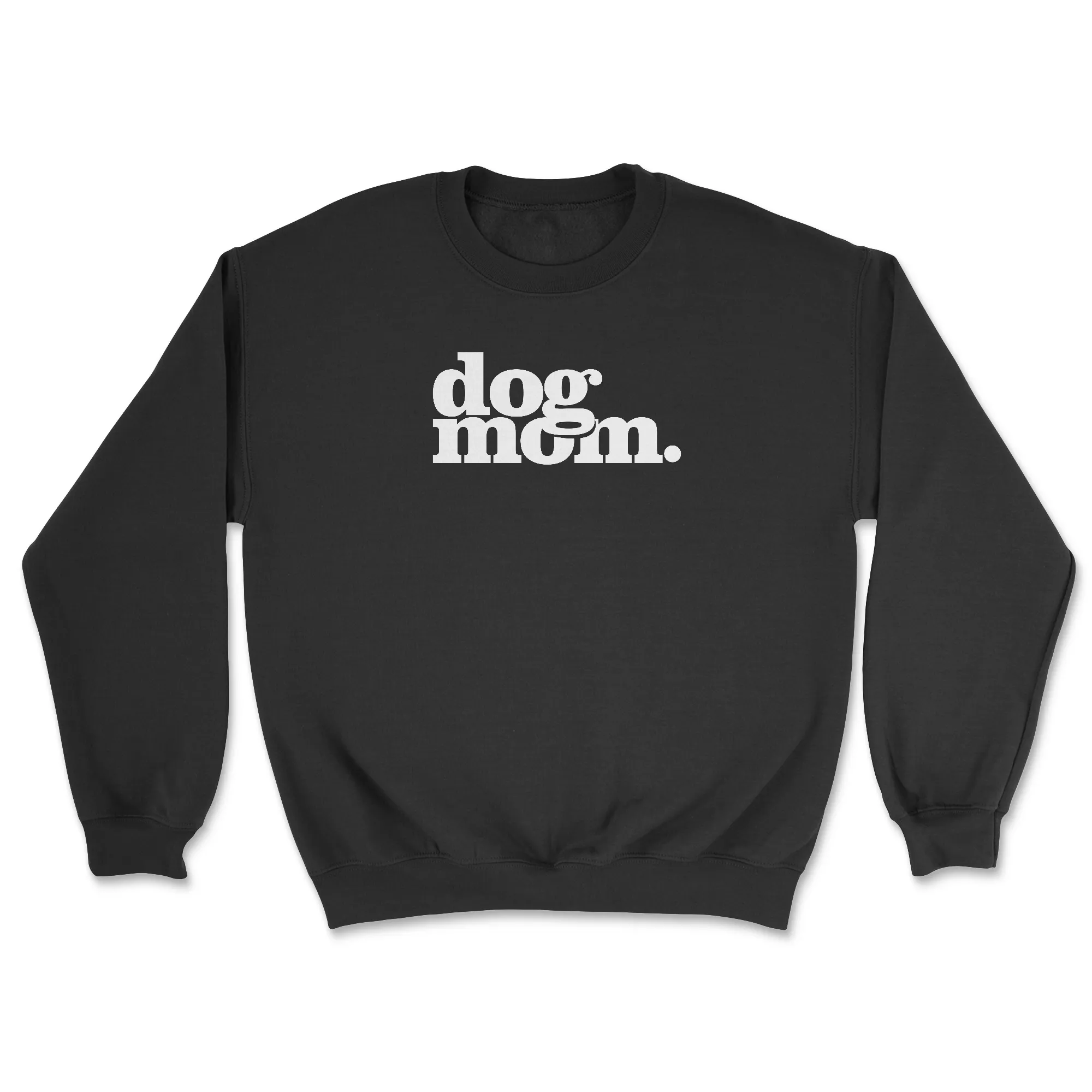 Dog Mom - Black (Adult Crewneck) sold by PAWZ