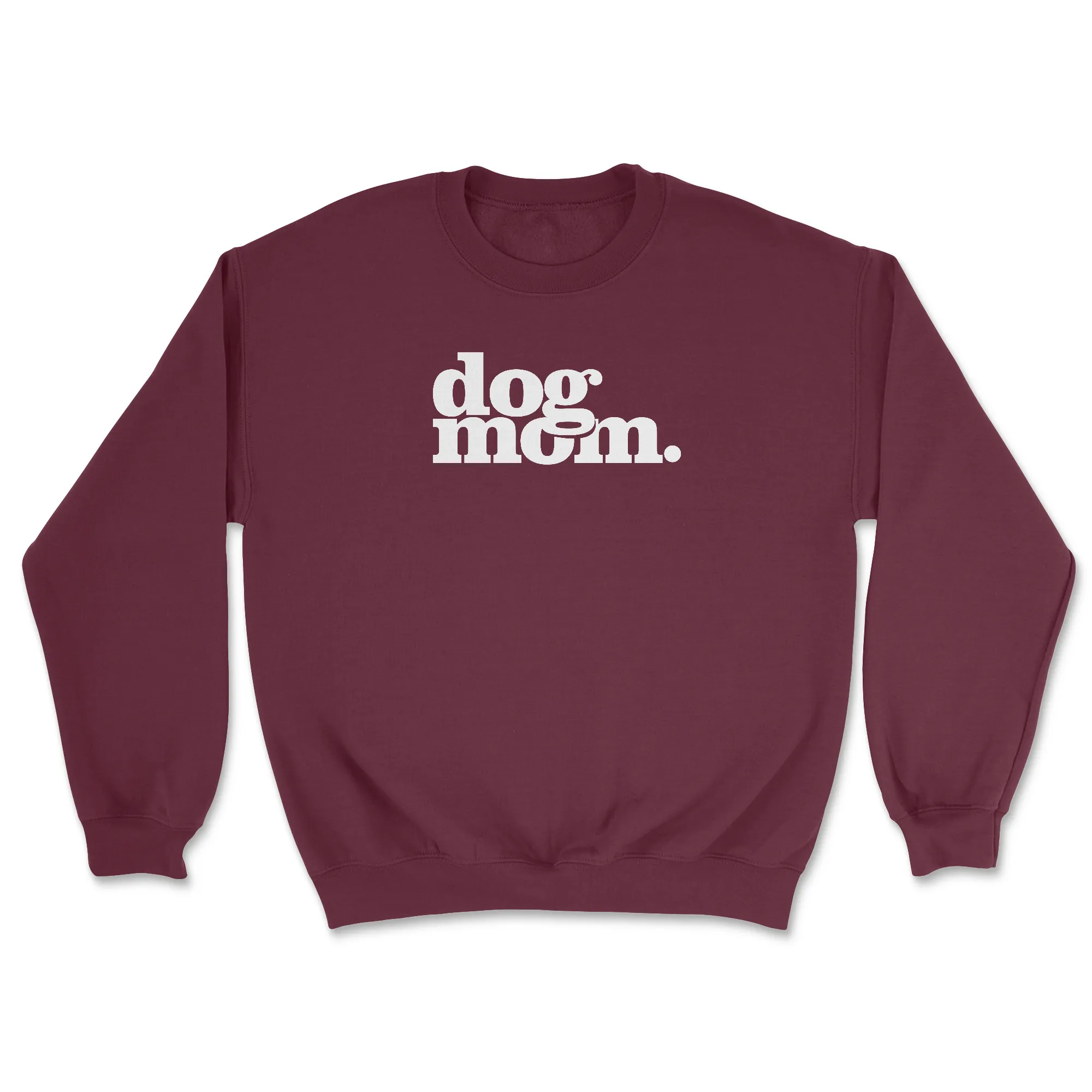 Dog Mom - Maroon (Adult Crewneck) sold by PAWZ