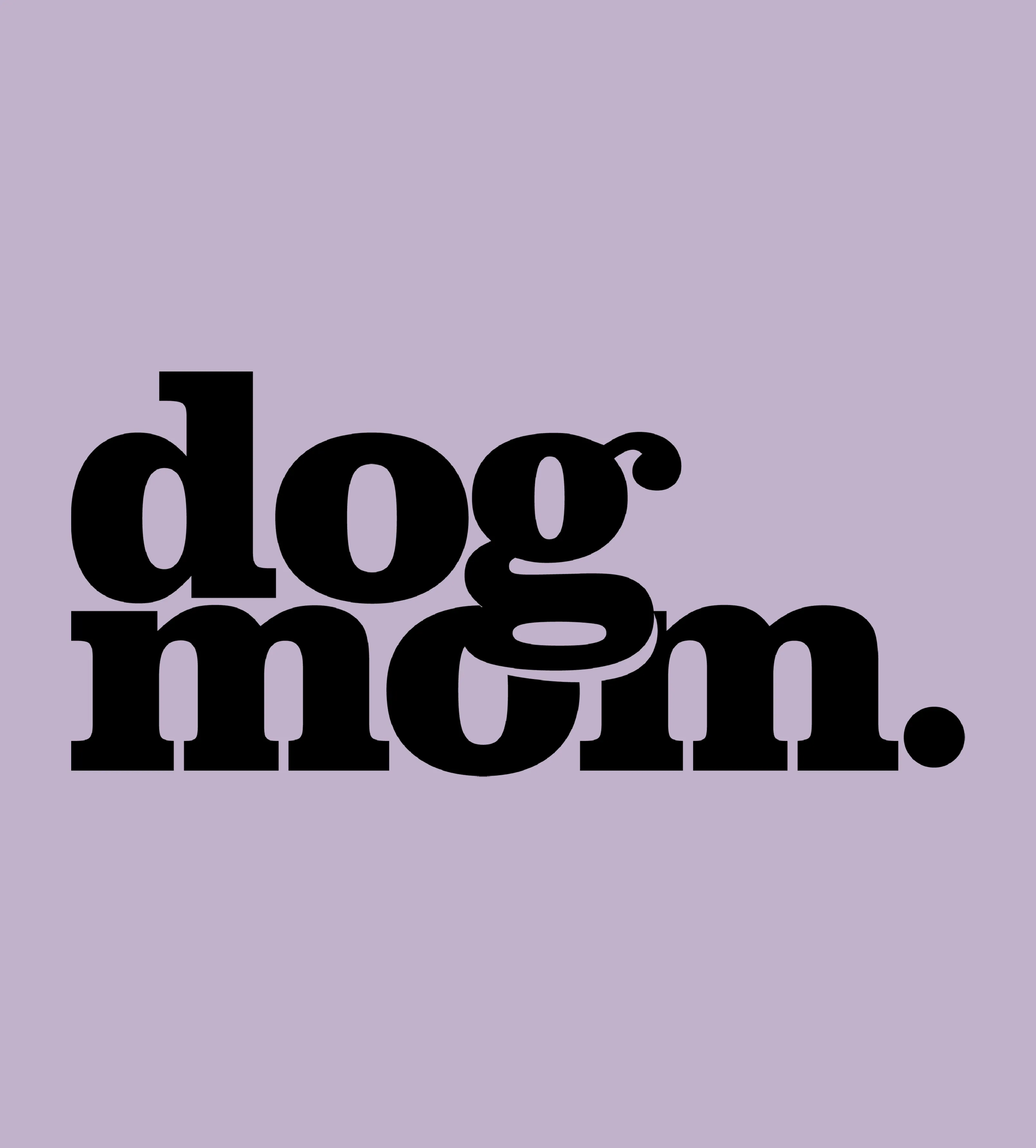 Dog Mom (Black) - Lavender (Adult Crewneck) sold by PAWZ product image thumbnail 2