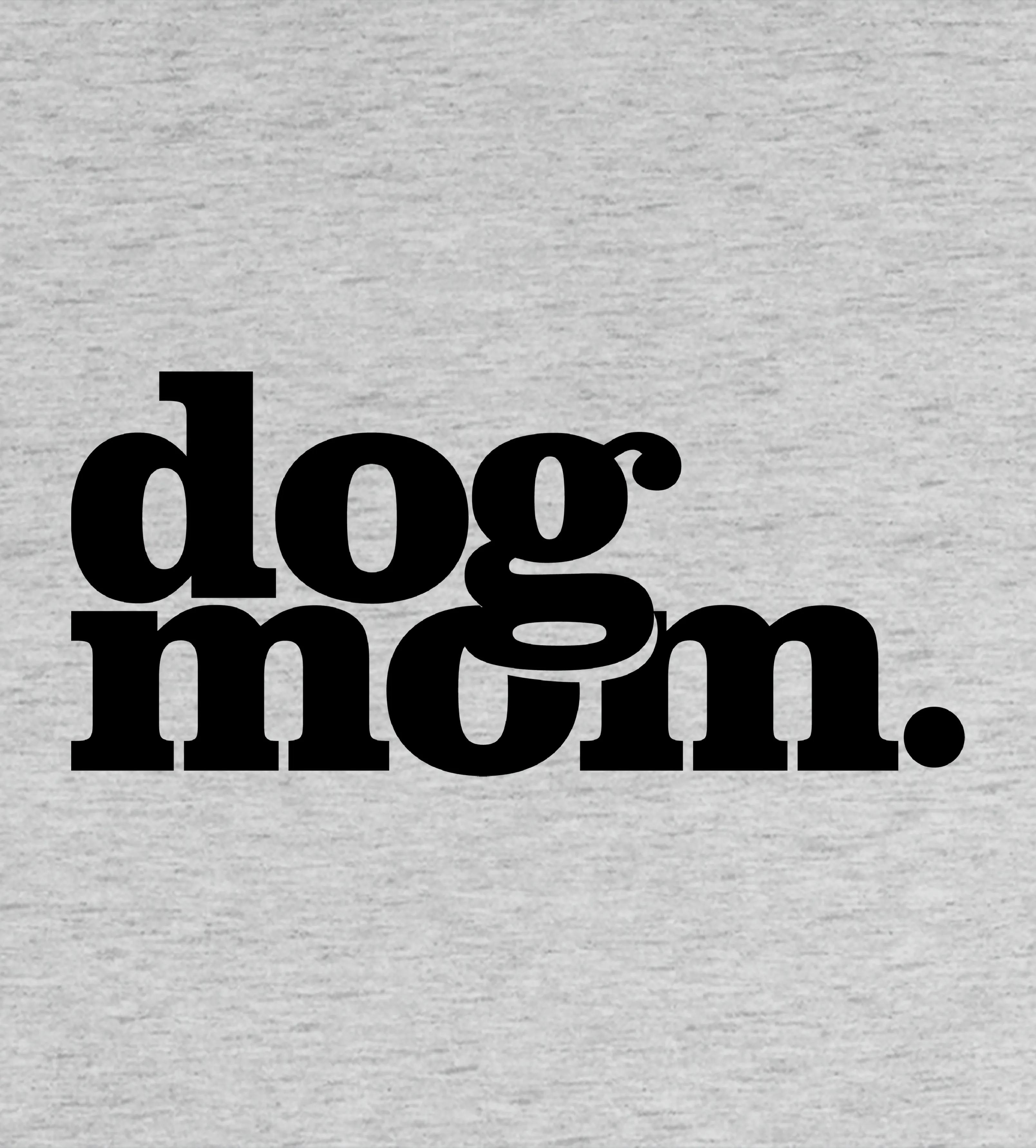 Dog Mom (Black) - Sports Grey (Adult Crewneck) sold by PAWZ product image thumbnail 2
