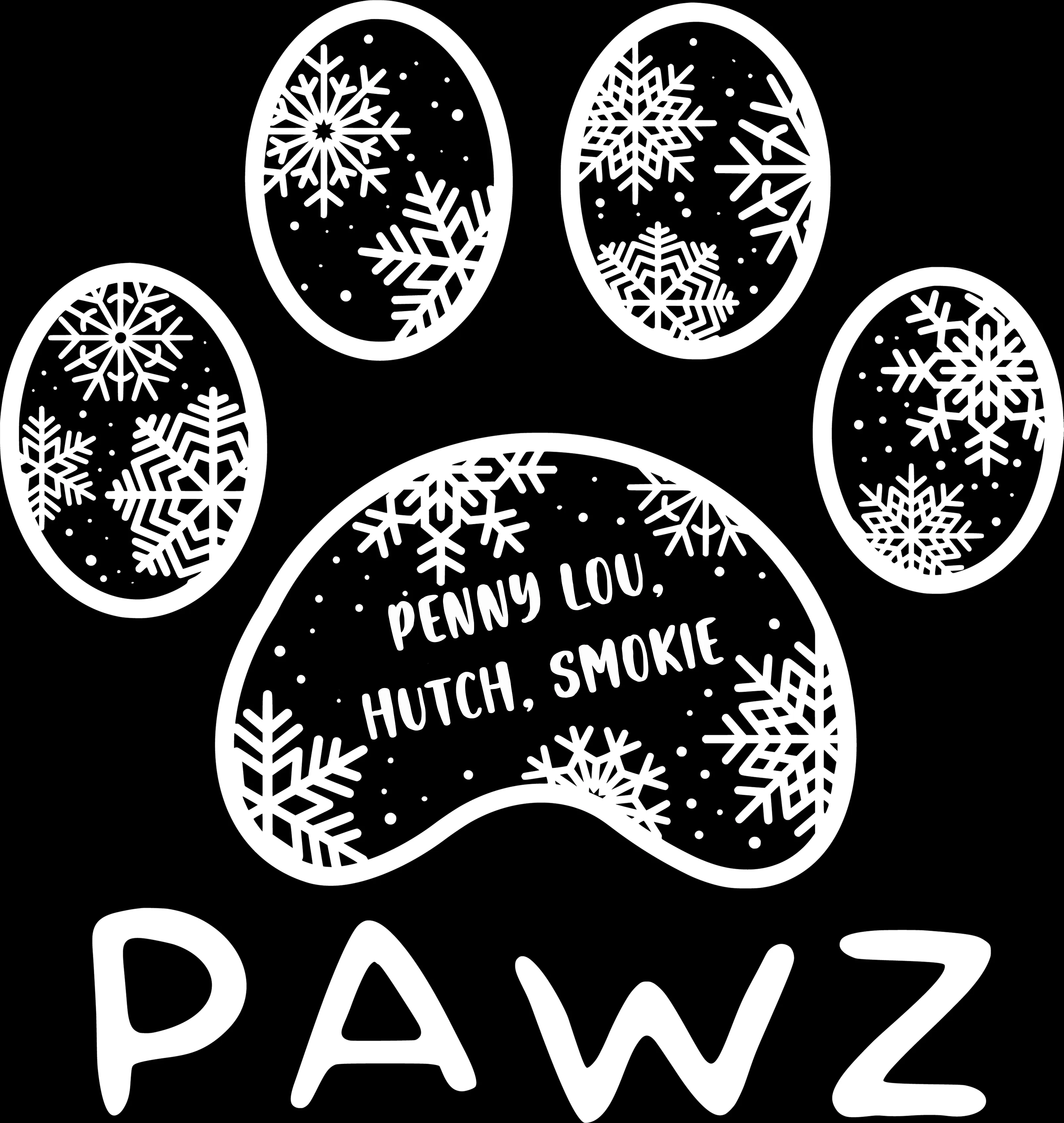 Penny Lou, Hatch, Smokie Snowflake (Adult Hoodie) sold by PAWZ product image thumbnail 3