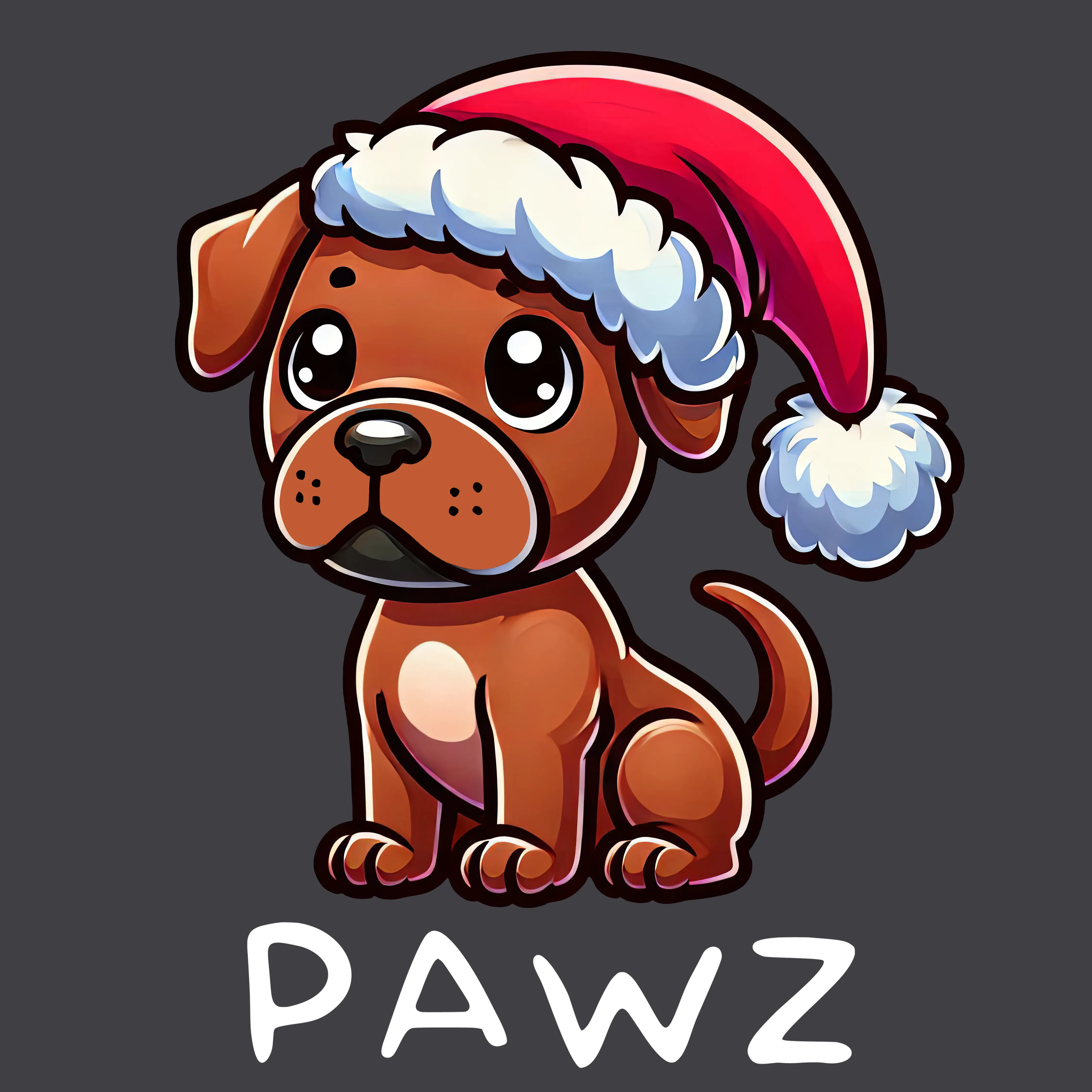 Brown Pitbull Christmas (Adult Hoodie) sold by PAWZ product image thumbnail 2