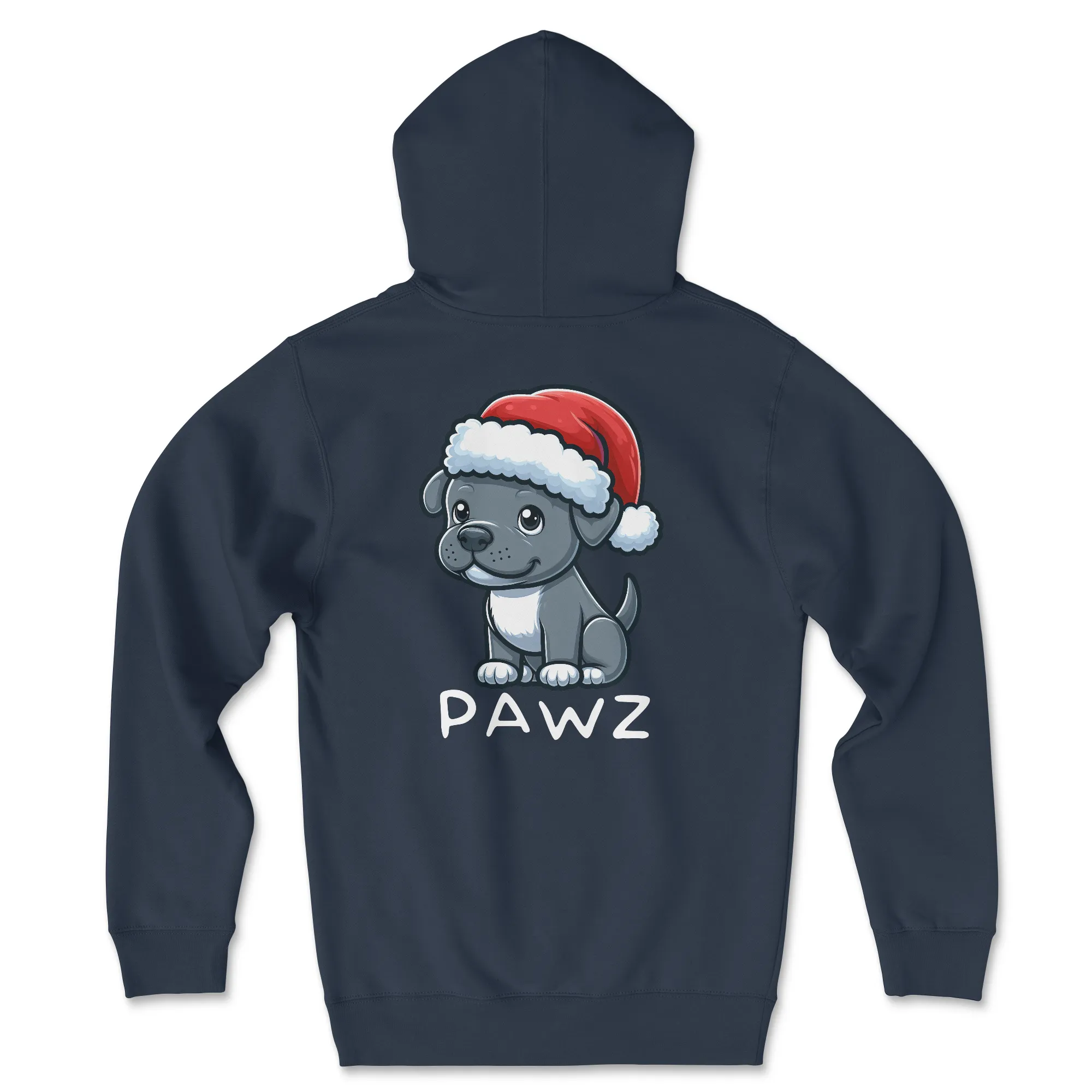 Grey Pitbull Christmas (Adult Hoodie) sold by PAWZ