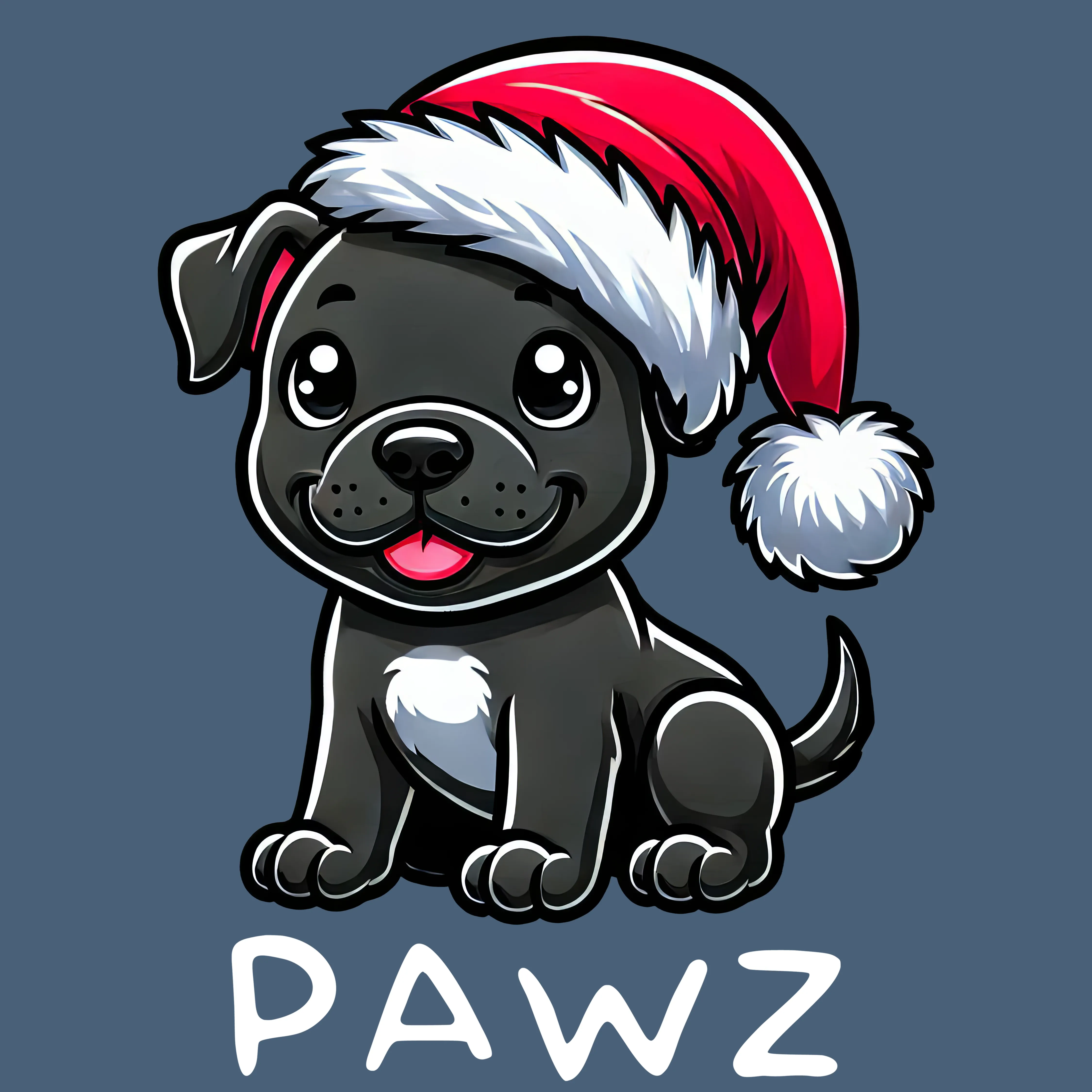 Black Pitbull Christmas (Adult Hoodie) sold by PAWZ product image thumbnail 3