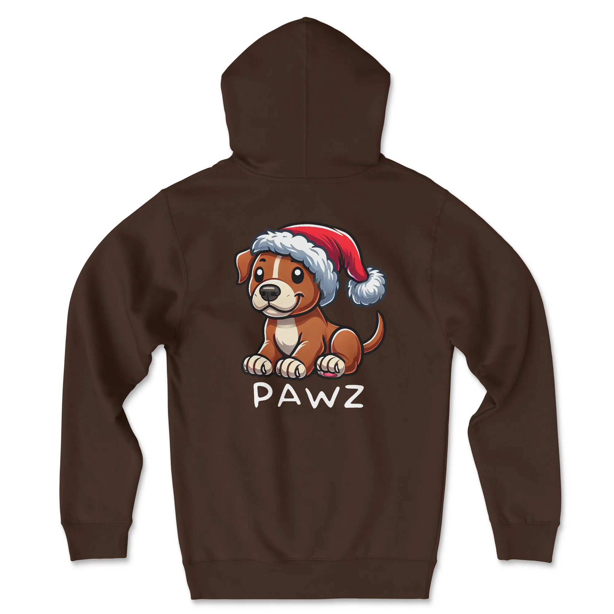 Brown Staffy Christmas (Adult Hoodie) sold by PAWZ