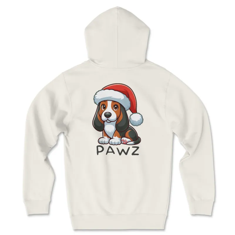 Basset Hound Christmas (Adult Hoodie) sold by PAWZ