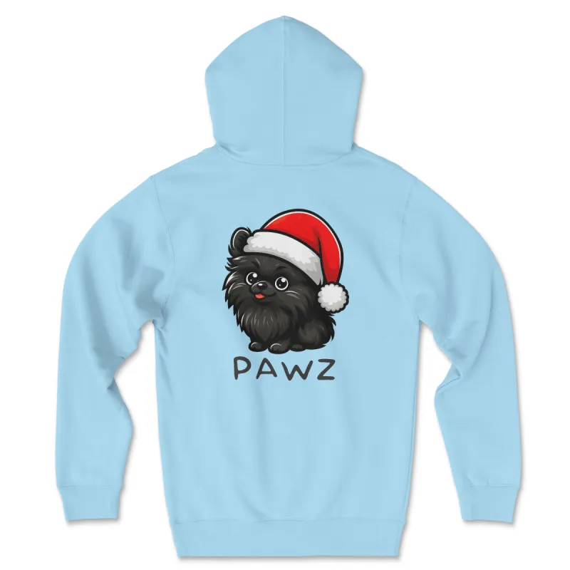 Black Pomeranian Christmas (Adult Hoodie) sold by PAWZ
