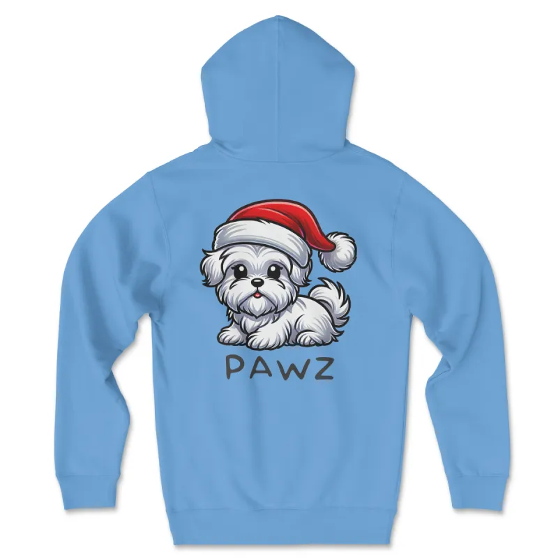 Maltese Christmas (Adult Hoodie) sold by PAWZ