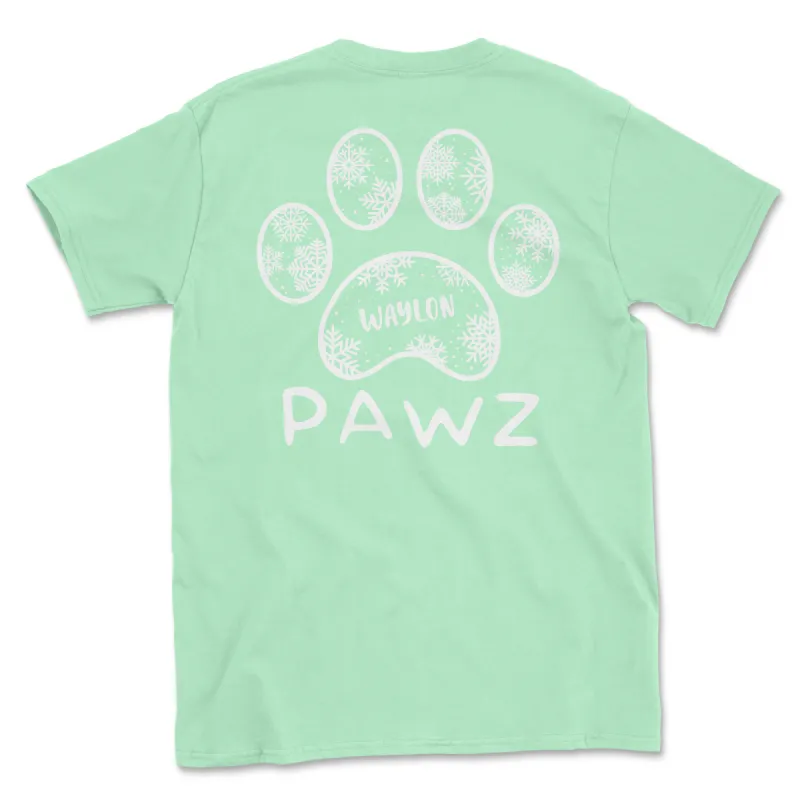 Waylon Snowflake (Adult Short Sleeve T-Shirt) sold by PAWZ