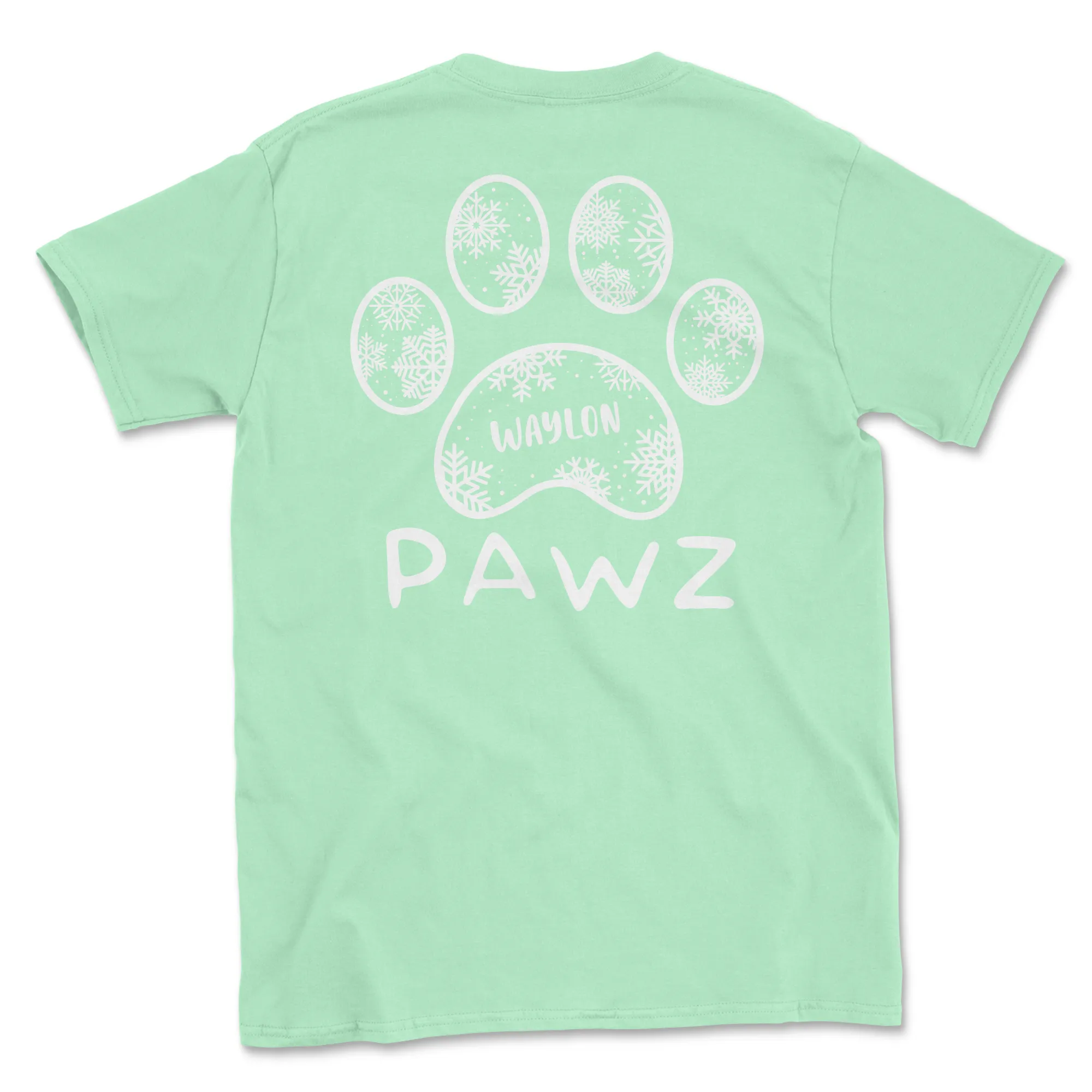 Waylon Snowflake (Adult Short Sleeve T-Shirt) sold by PAWZ