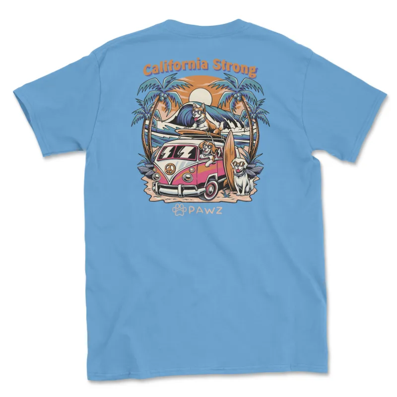 Cali Rescue Bus (Adult Short Sleeve T-Shirt) sold by PAWZ