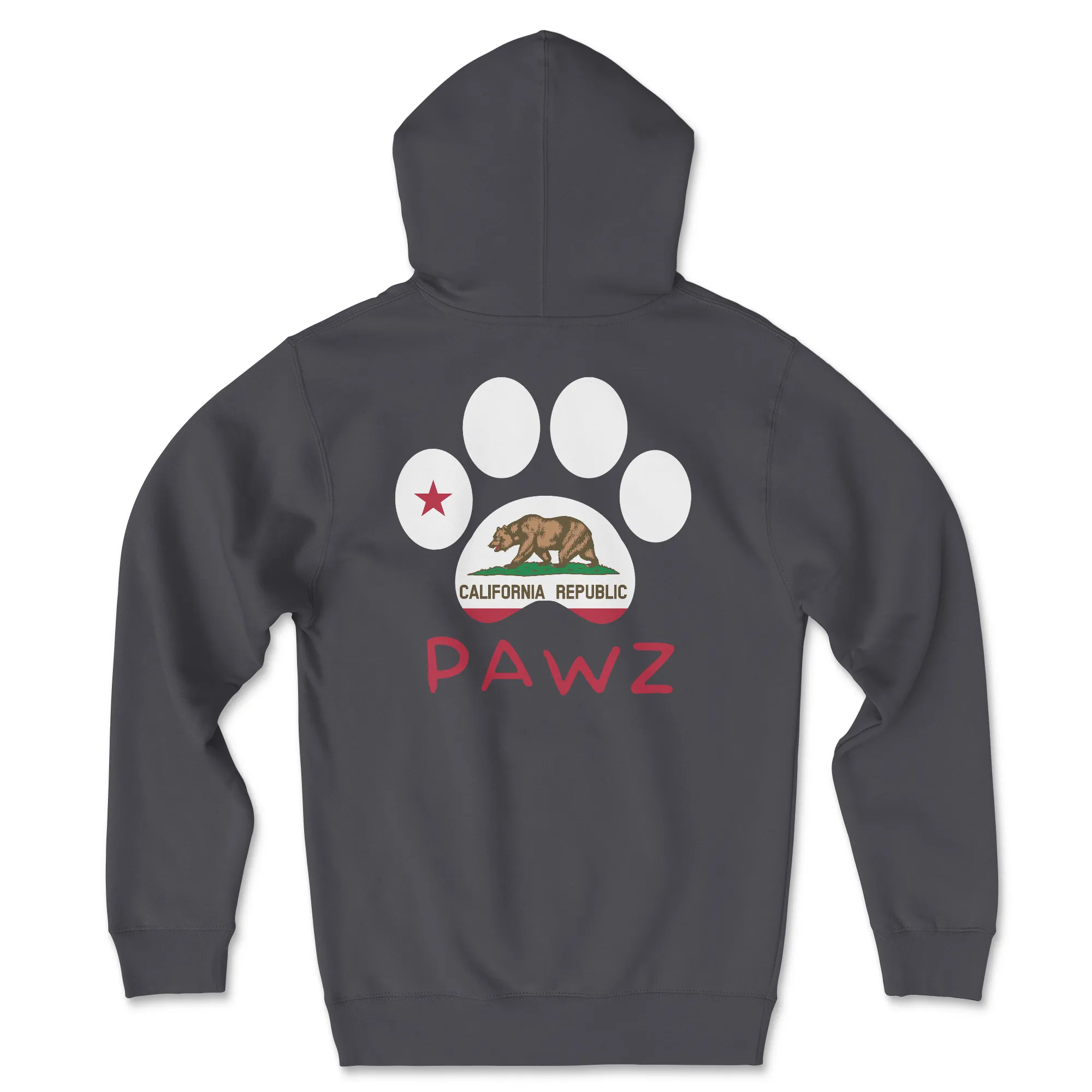 California Flag Paw (Adult Hoodie) sold by PAWZ
