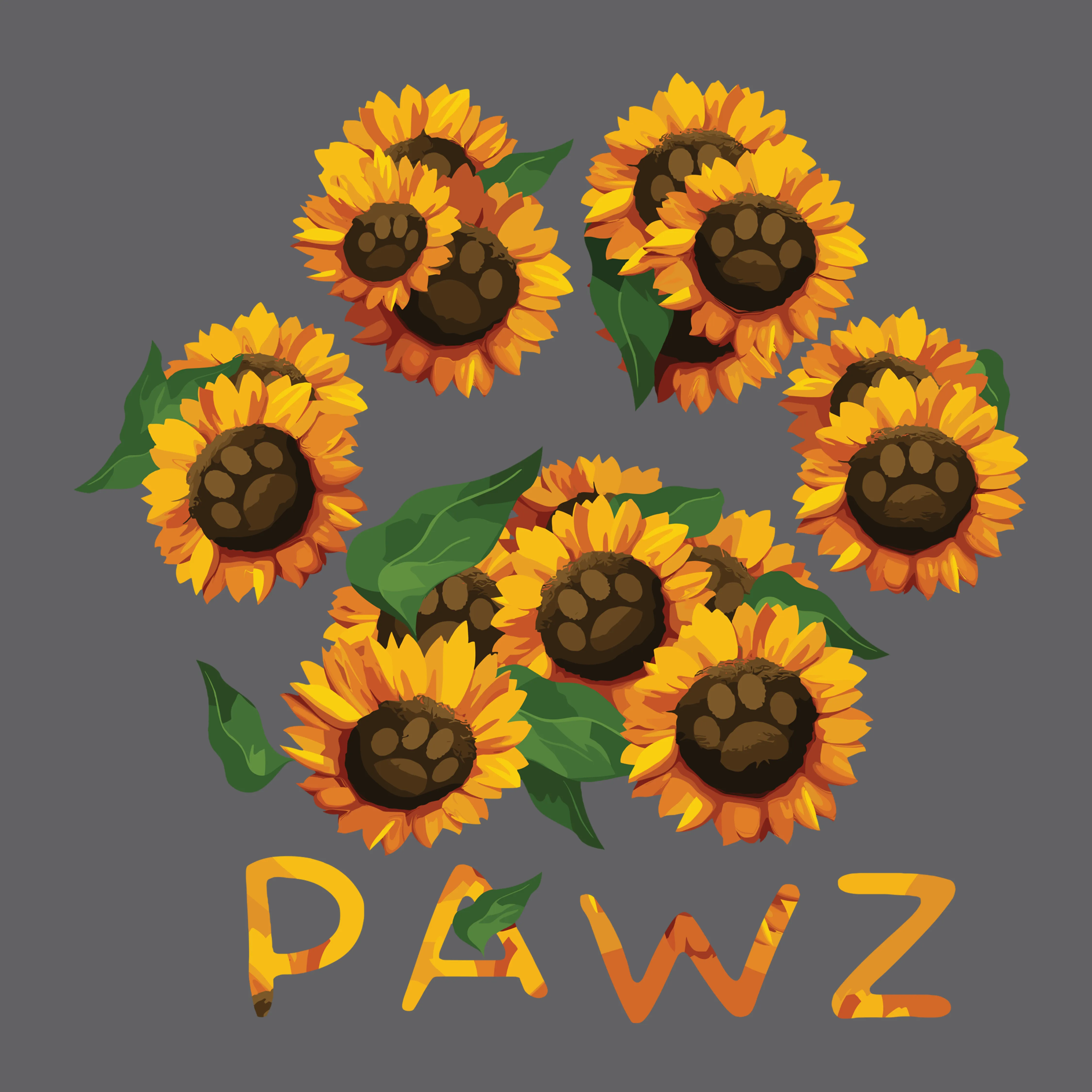 Sunflower Paw (Adult Long Sleeve) sold by PAWZ product image thumbnail 3